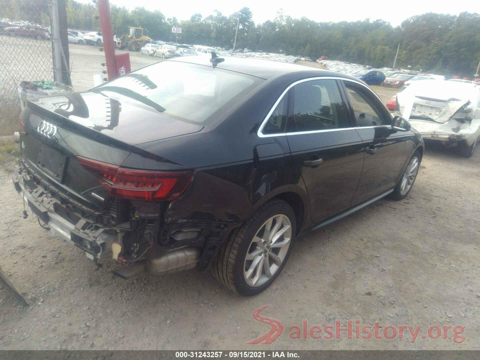 WAUENAF45KA070451 2019 AUDI A4