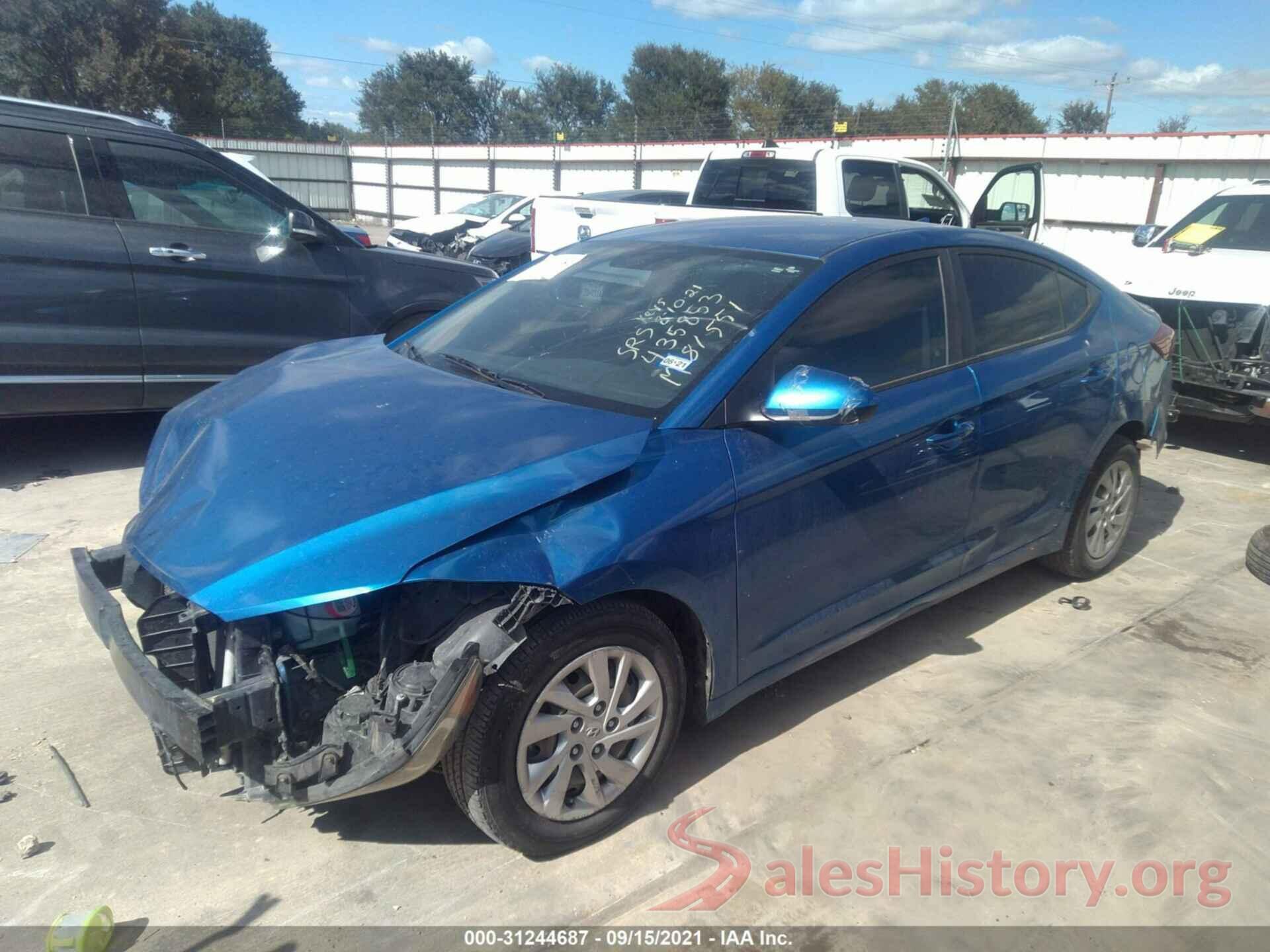 5NPD74LF2HH212370 2017 HYUNDAI ELANTRA