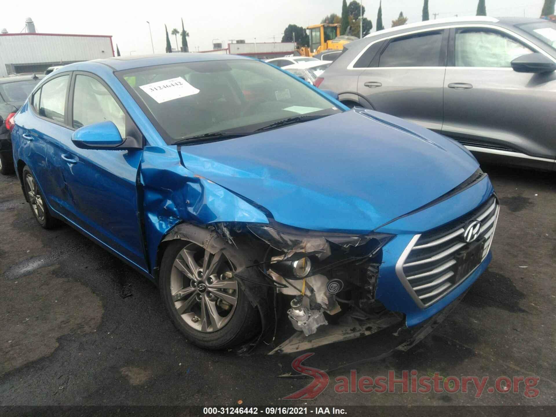 5NPD84LF0JH291671 2018 HYUNDAI ELANTRA