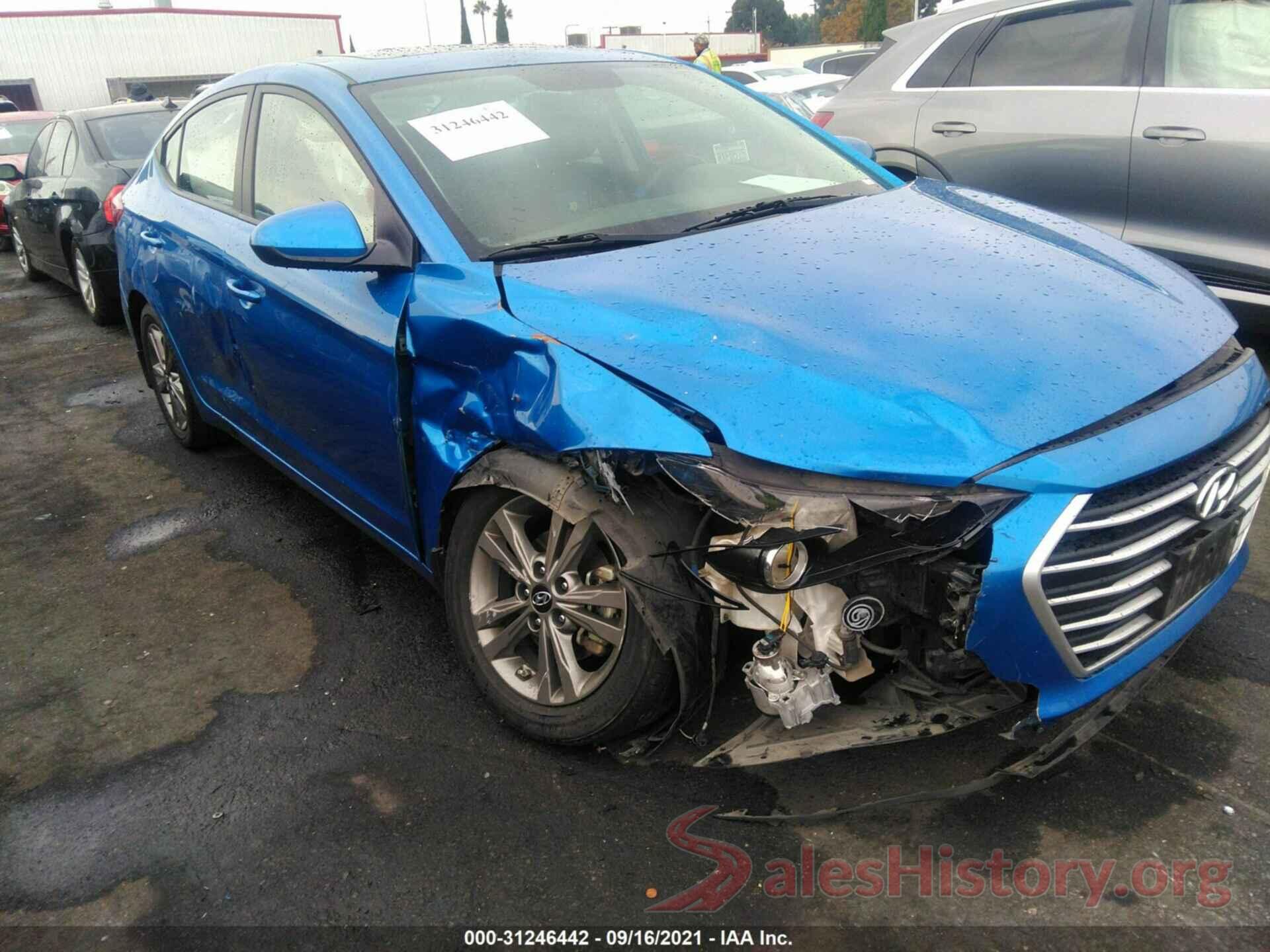 5NPD84LF0JH291671 2018 HYUNDAI ELANTRA