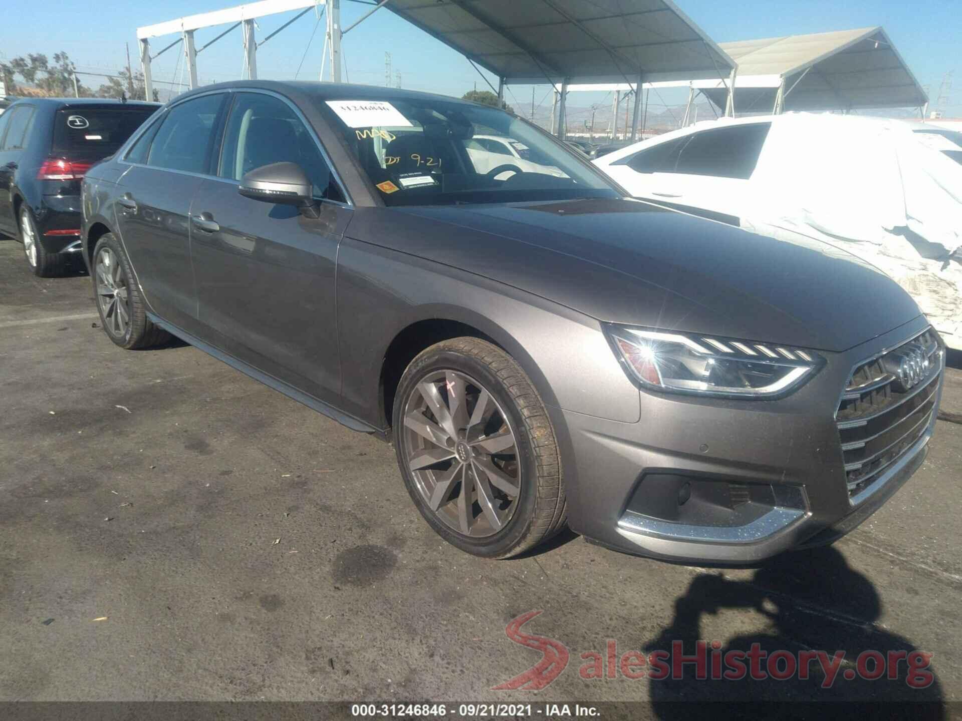 WAUHMAF45LA070001 2020 AUDI A4