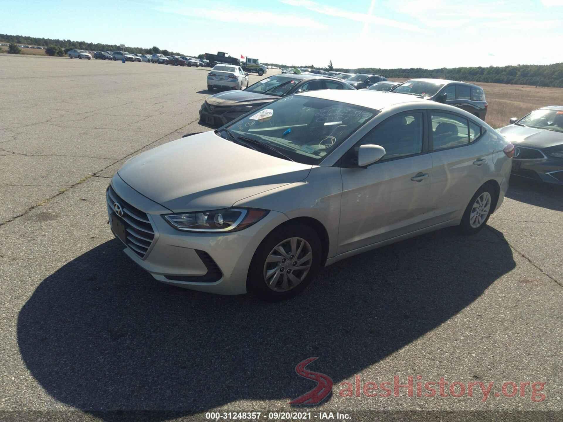 KMHD74LF9HU315500 2017 HYUNDAI ELANTRA