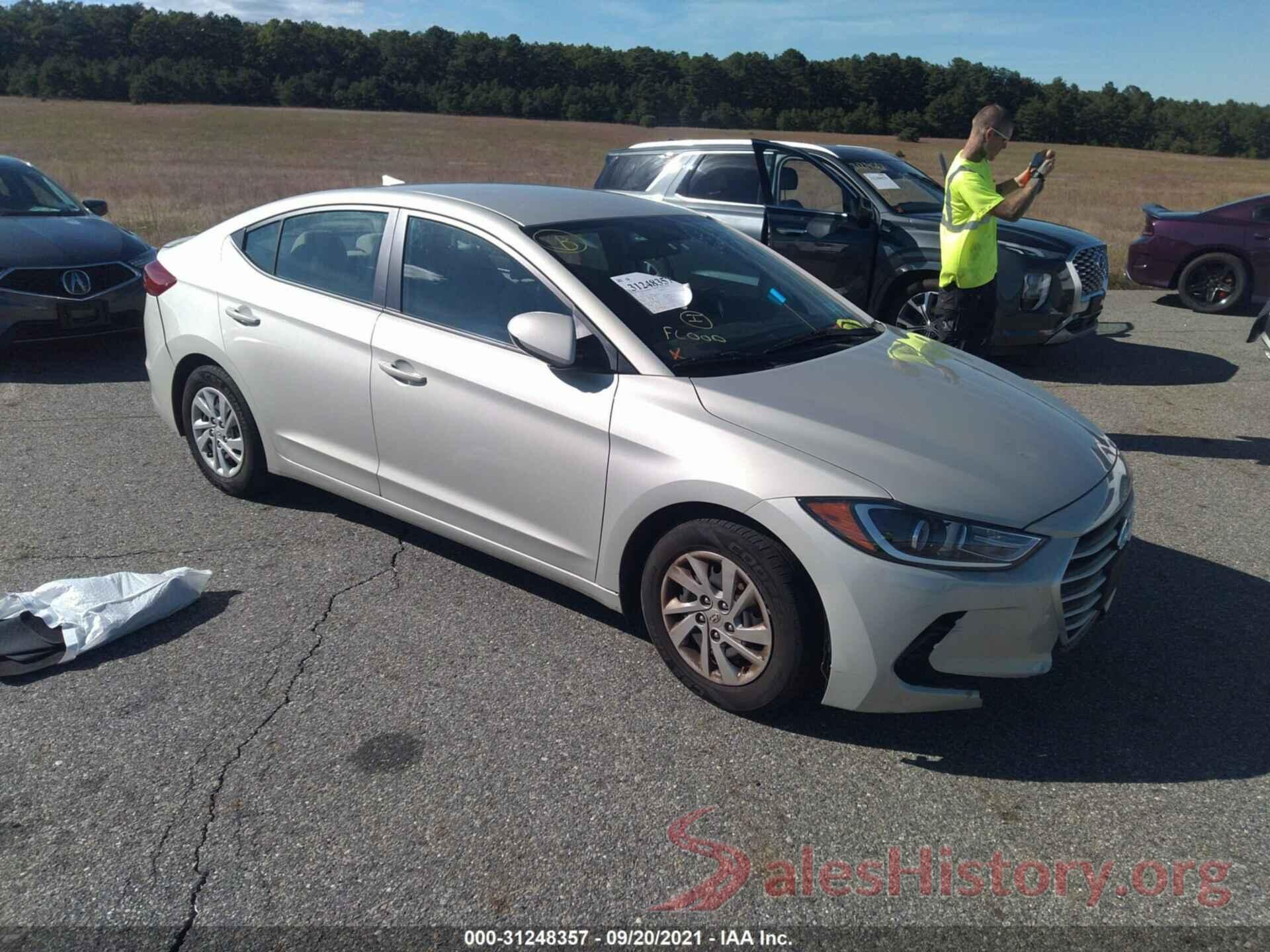 KMHD74LF9HU315500 2017 HYUNDAI ELANTRA