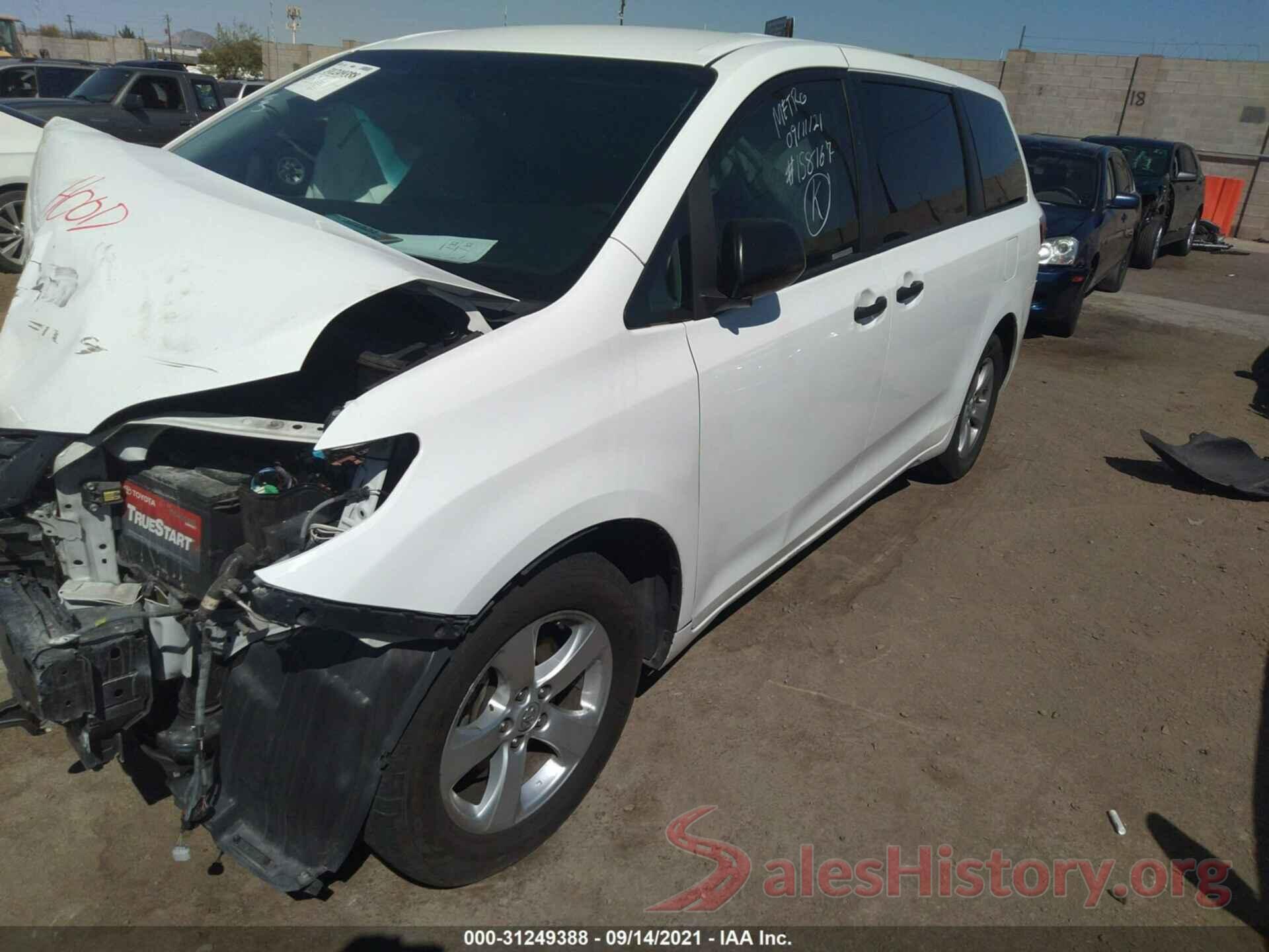 5TDZZ3DC8HS842466 2017 TOYOTA SIENNA