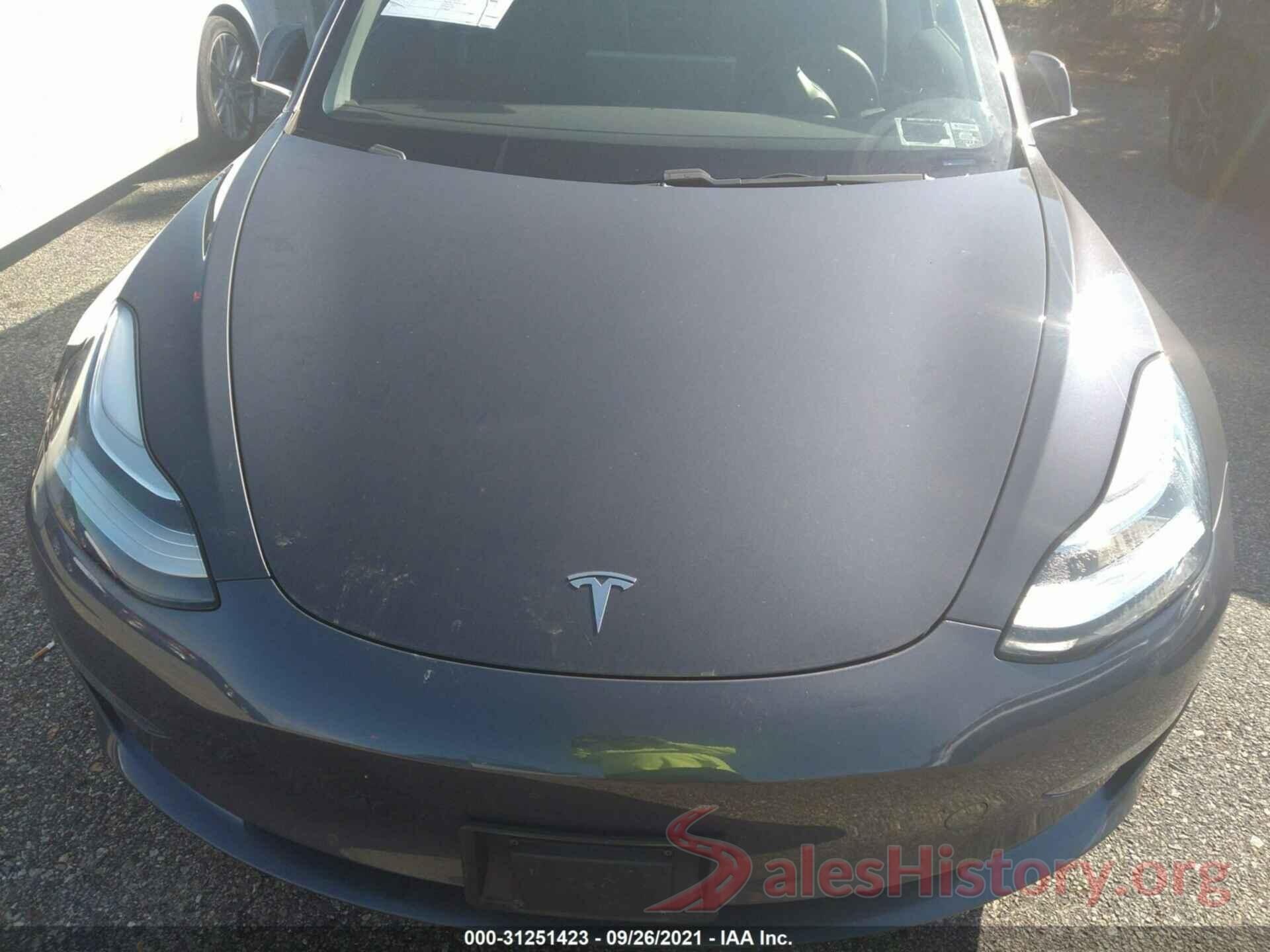 5YJ3E1EBXKF386221 2019 TESLA MODEL 3