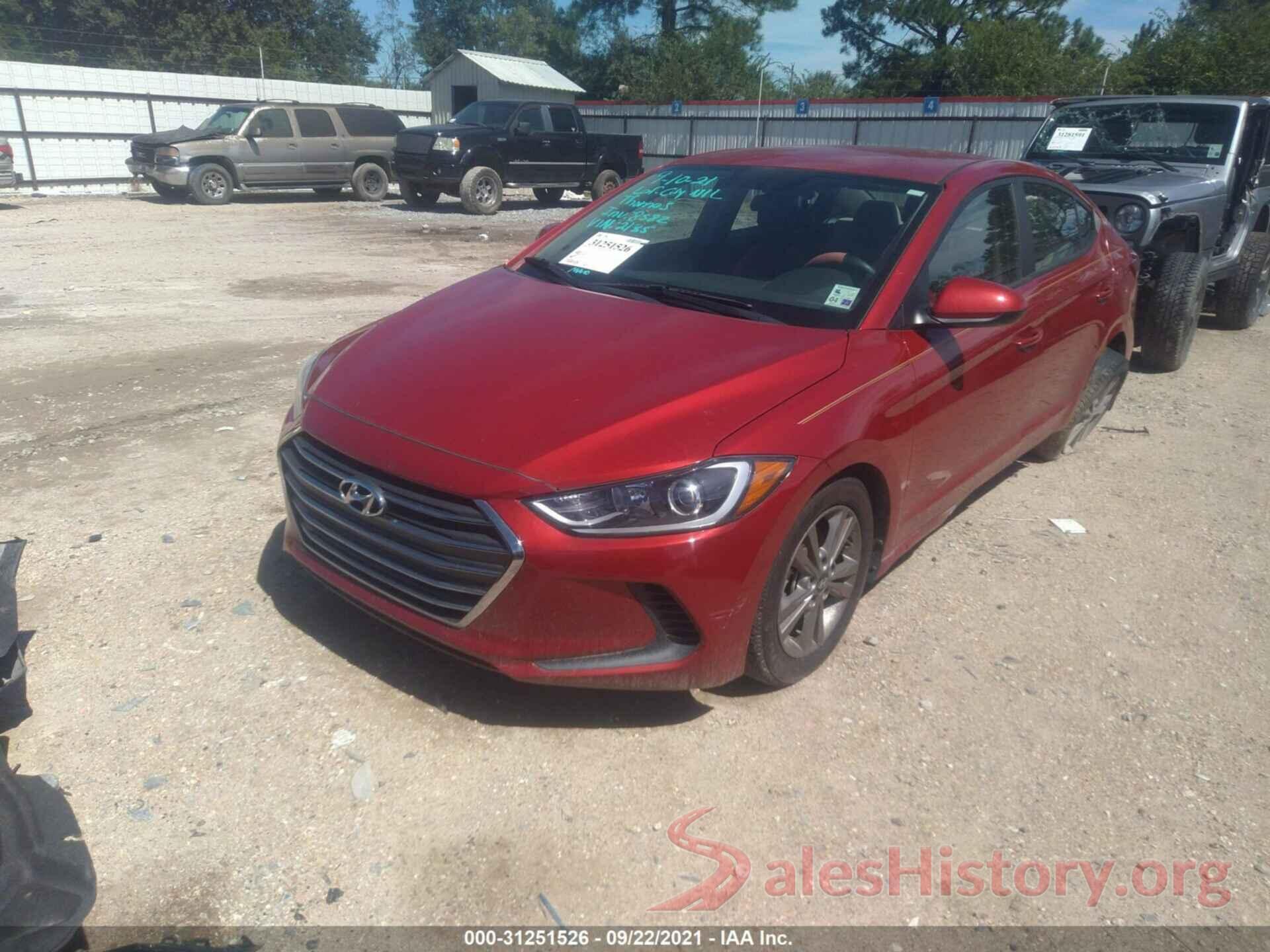 5NPD84LF3HH172135 2017 HYUNDAI ELANTRA