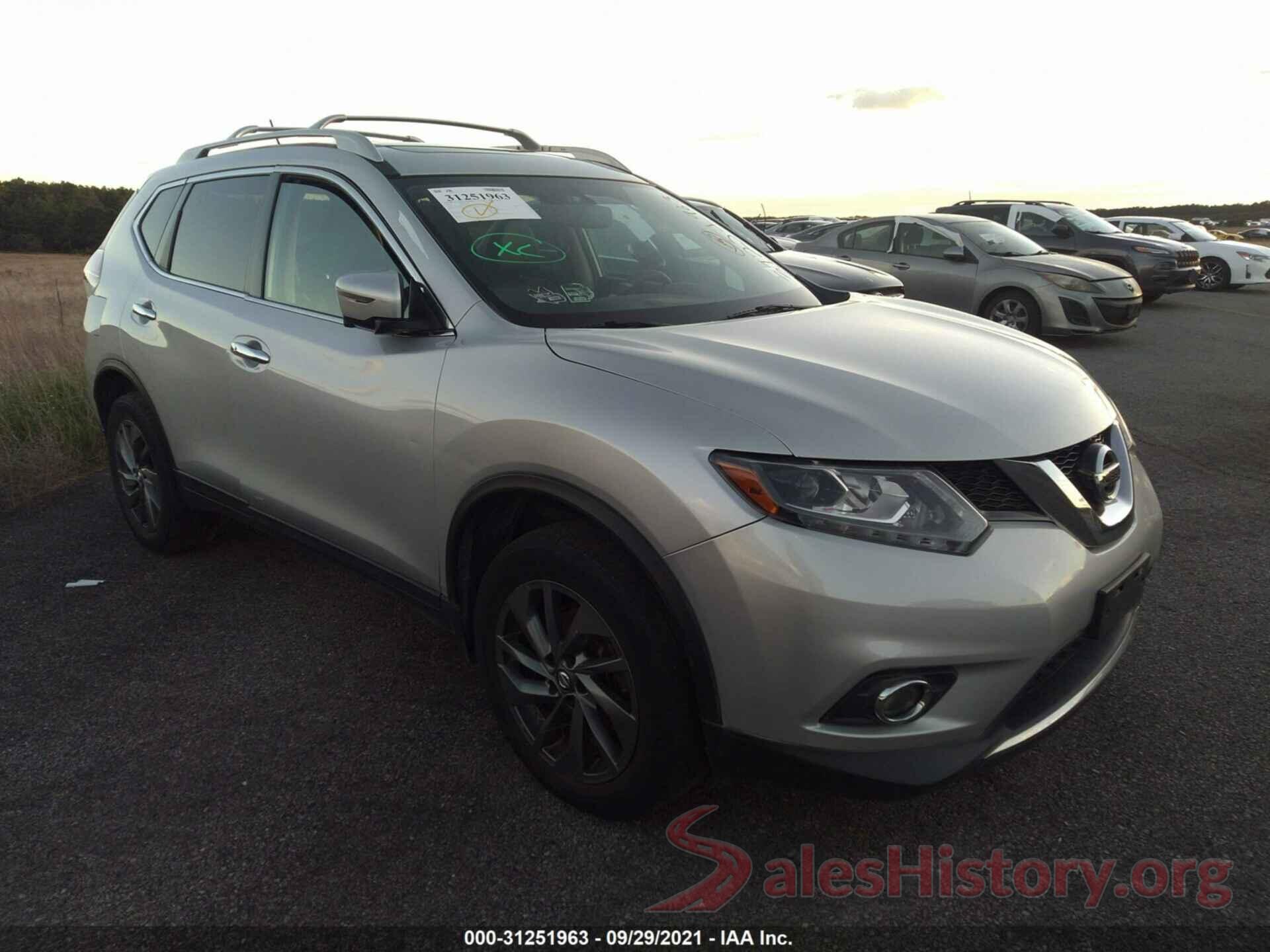 5N1AT2MV5GC836002 2016 NISSAN ROGUE