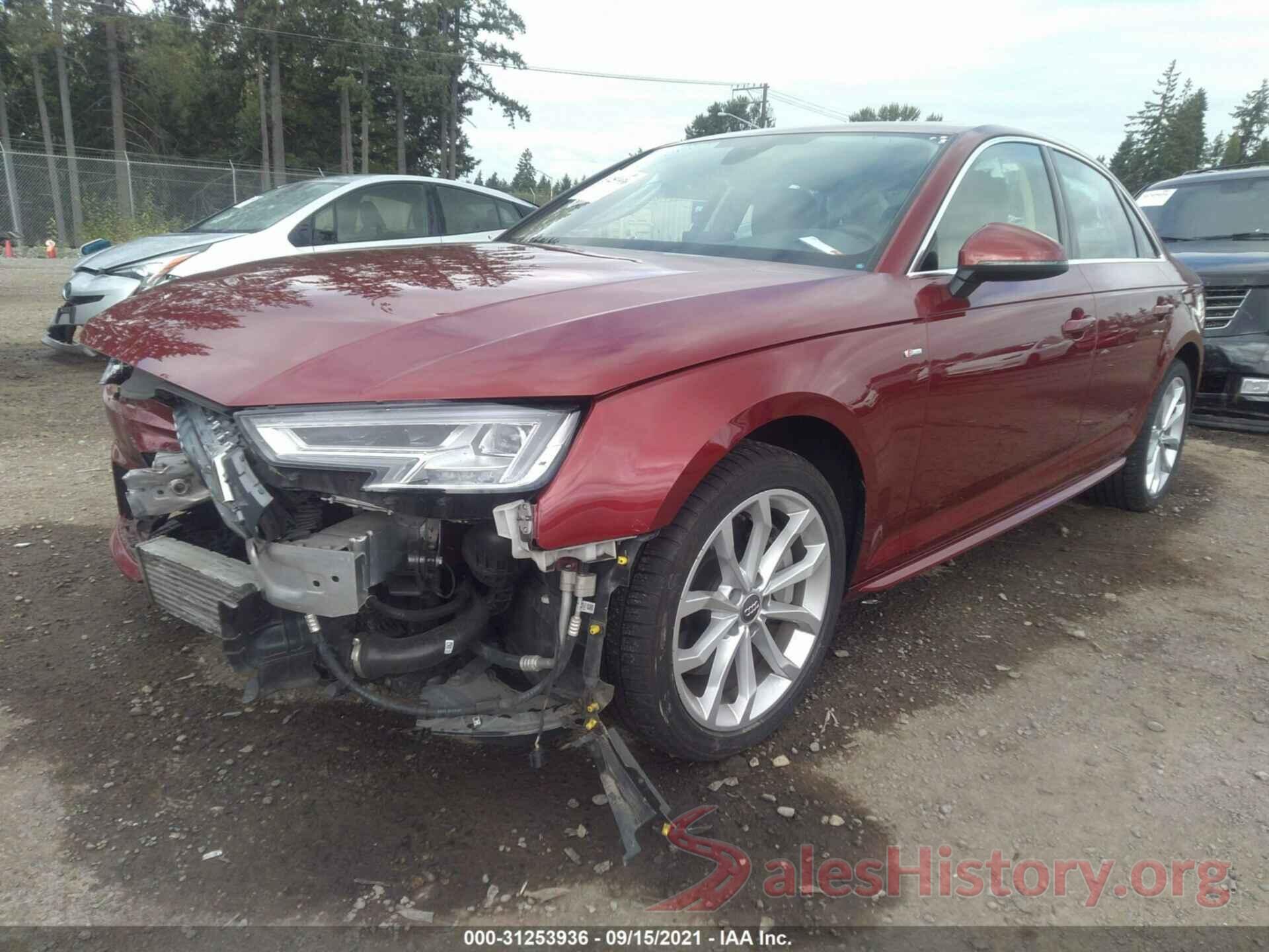 WAUENAF4XKA062779 2019 AUDI A4