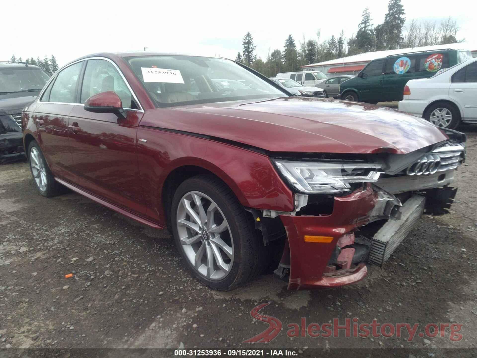 WAUENAF4XKA062779 2019 AUDI A4