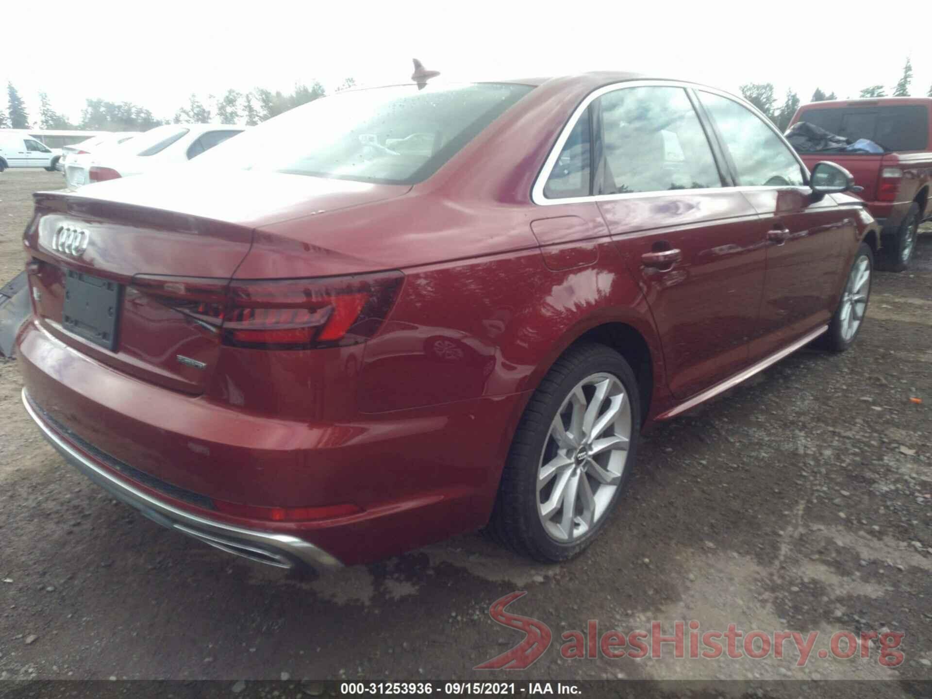 WAUENAF4XKA062779 2019 AUDI A4