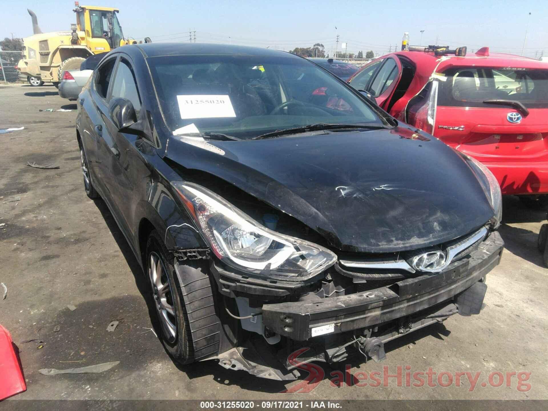 5NPDH4AE4GH783624 2016 HYUNDAI ELANTRA