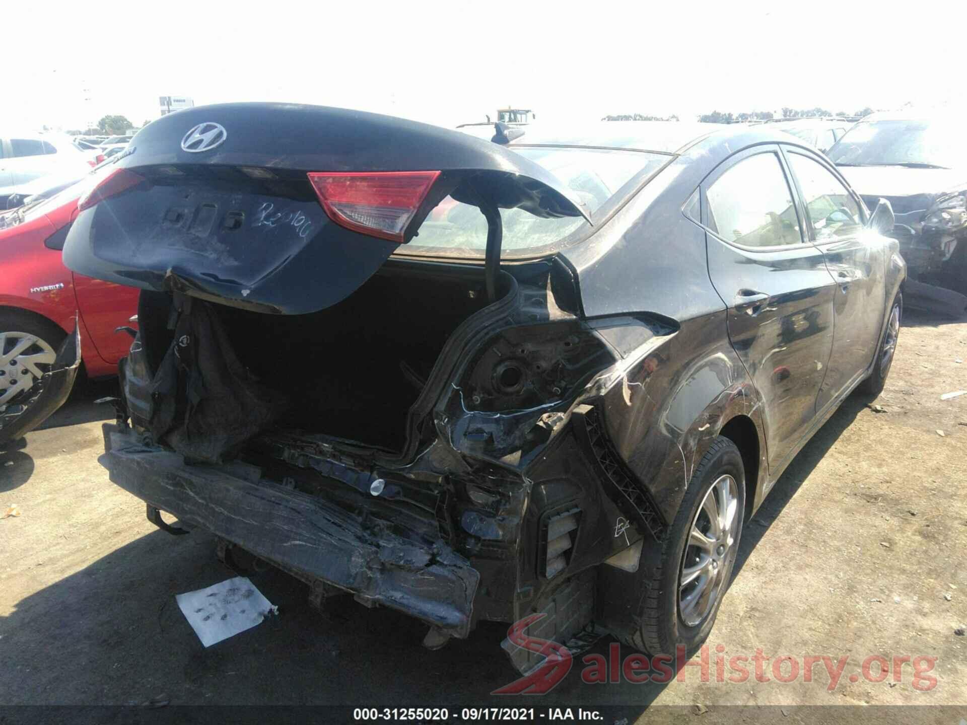 5NPDH4AE4GH783624 2016 HYUNDAI ELANTRA