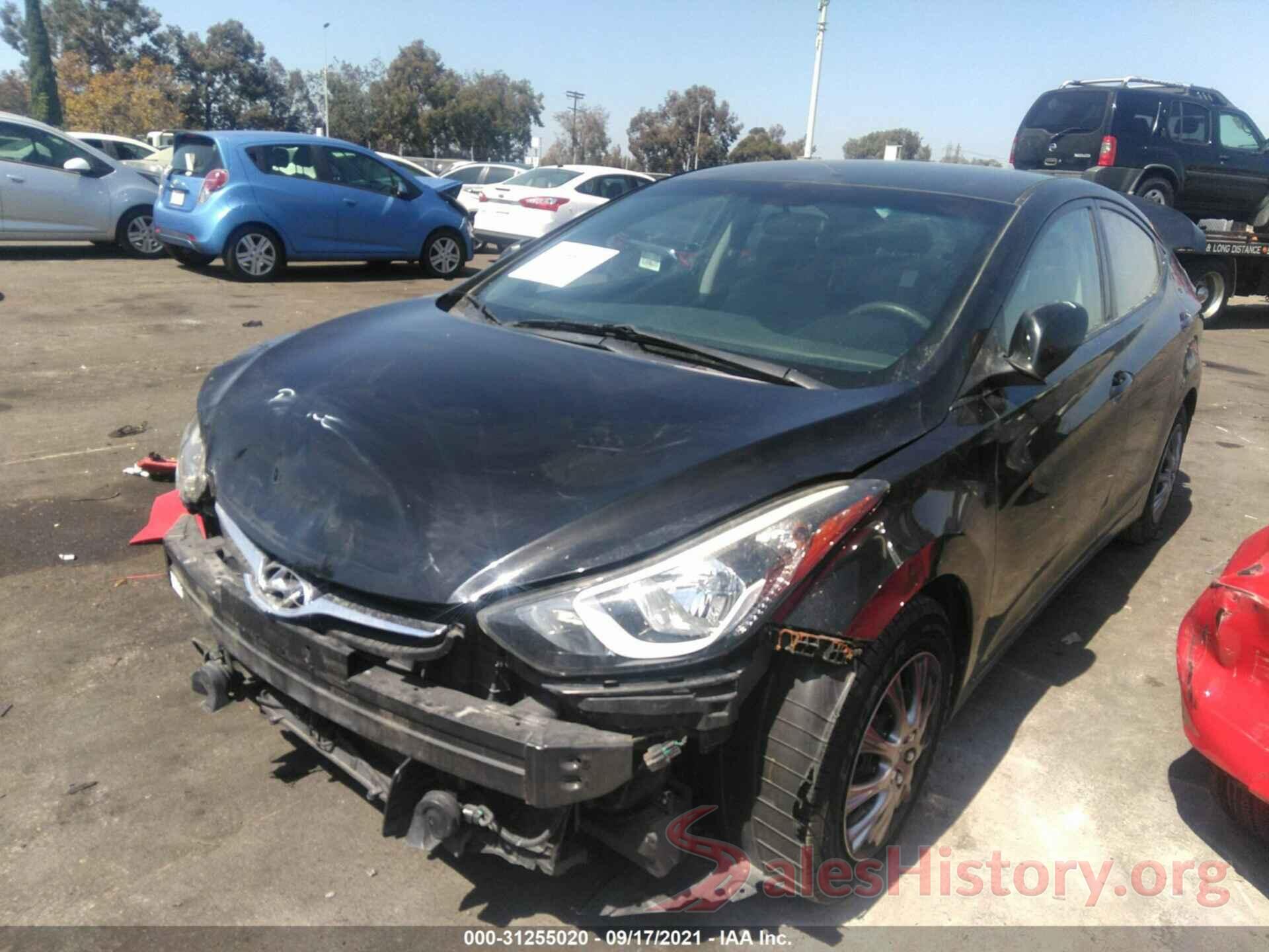 5NPDH4AE4GH783624 2016 HYUNDAI ELANTRA