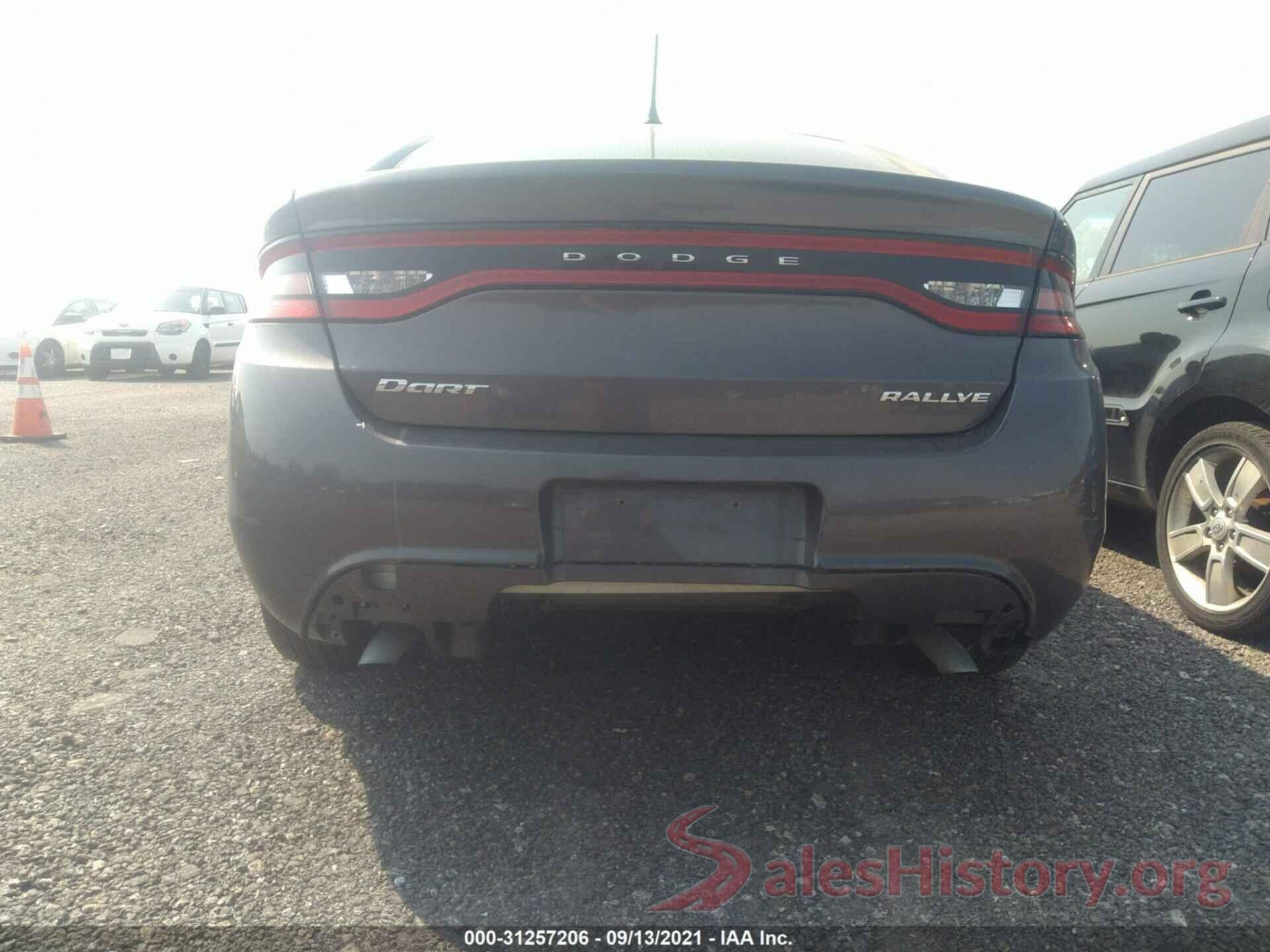 1C3CDFBB7GD540455 2016 DODGE DART