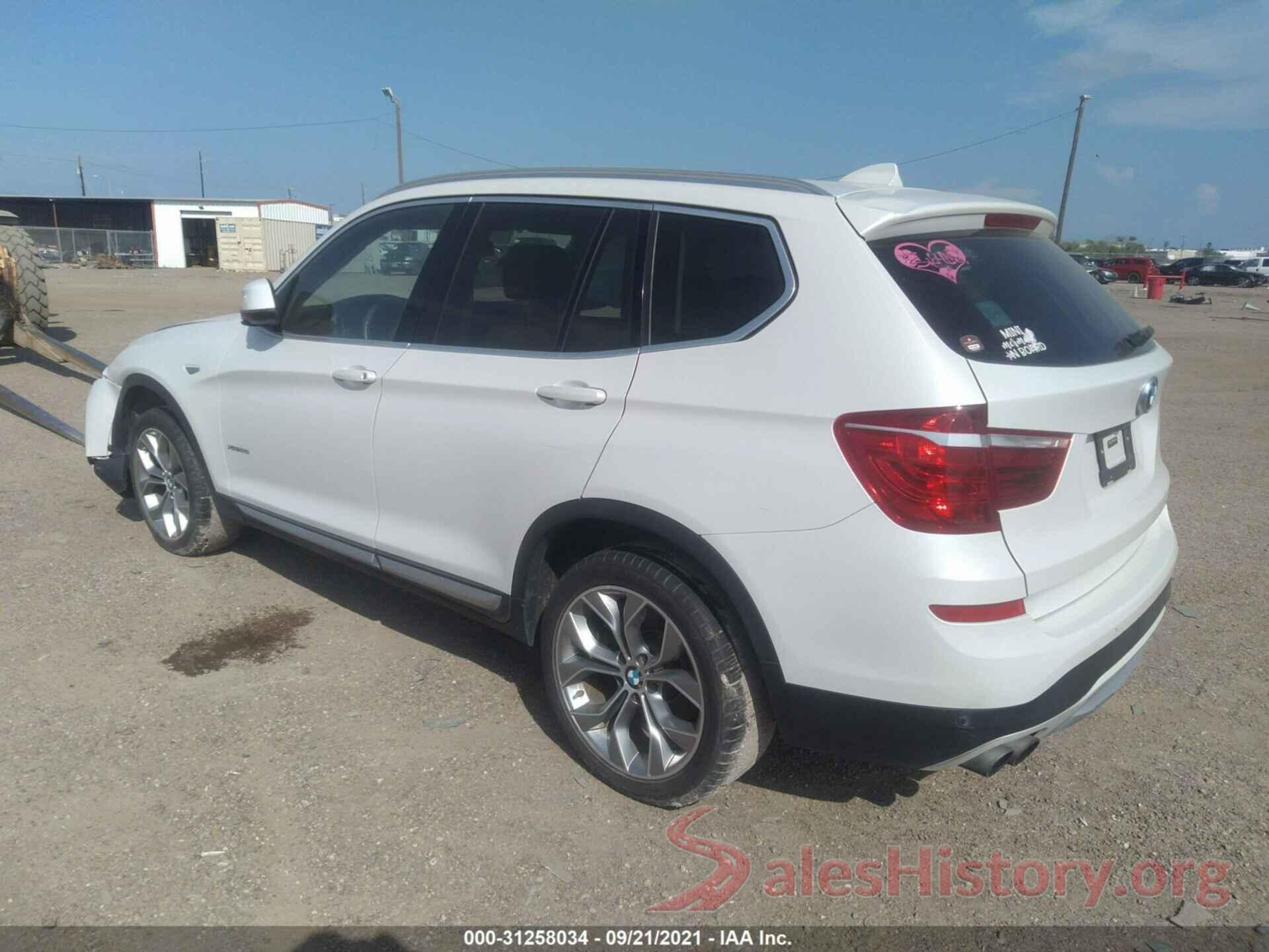 5UXWX9C35H0W67463 2017 BMW X3