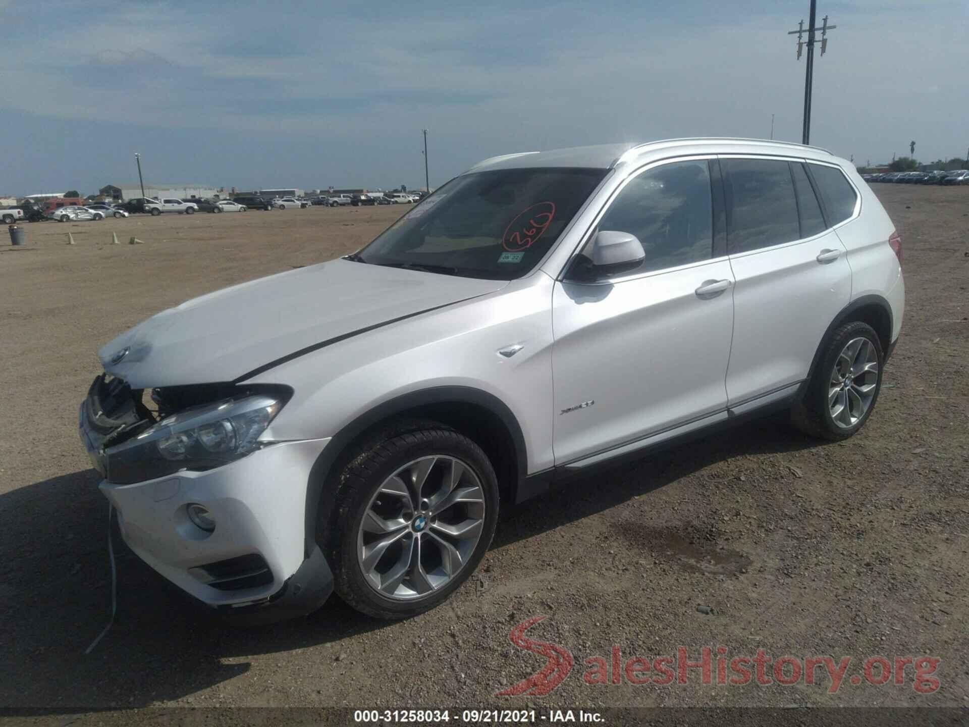 5UXWX9C35H0W67463 2017 BMW X3