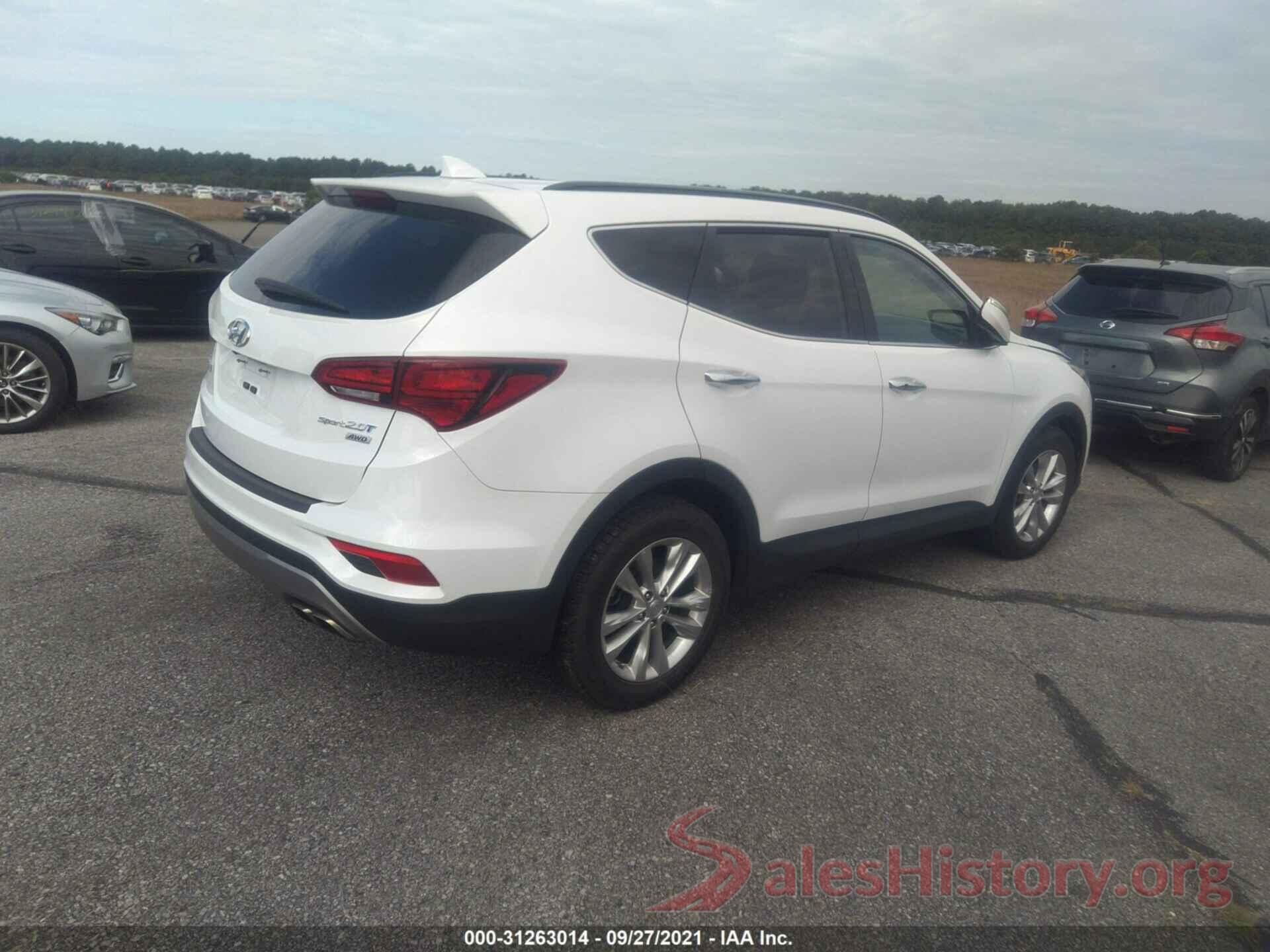 5XYZUDLA8HG484190 2017 HYUNDAI SANTA FE SPORT