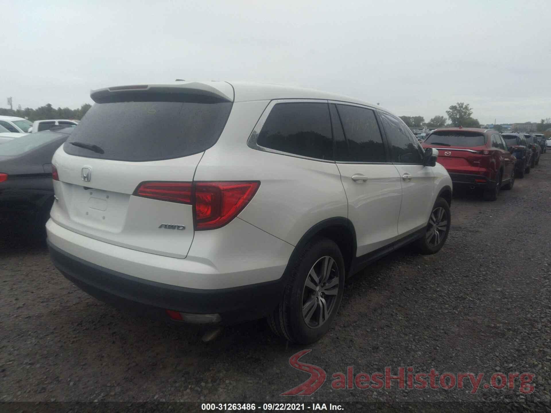 5FNYF6H78HB102679 2017 HONDA PILOT