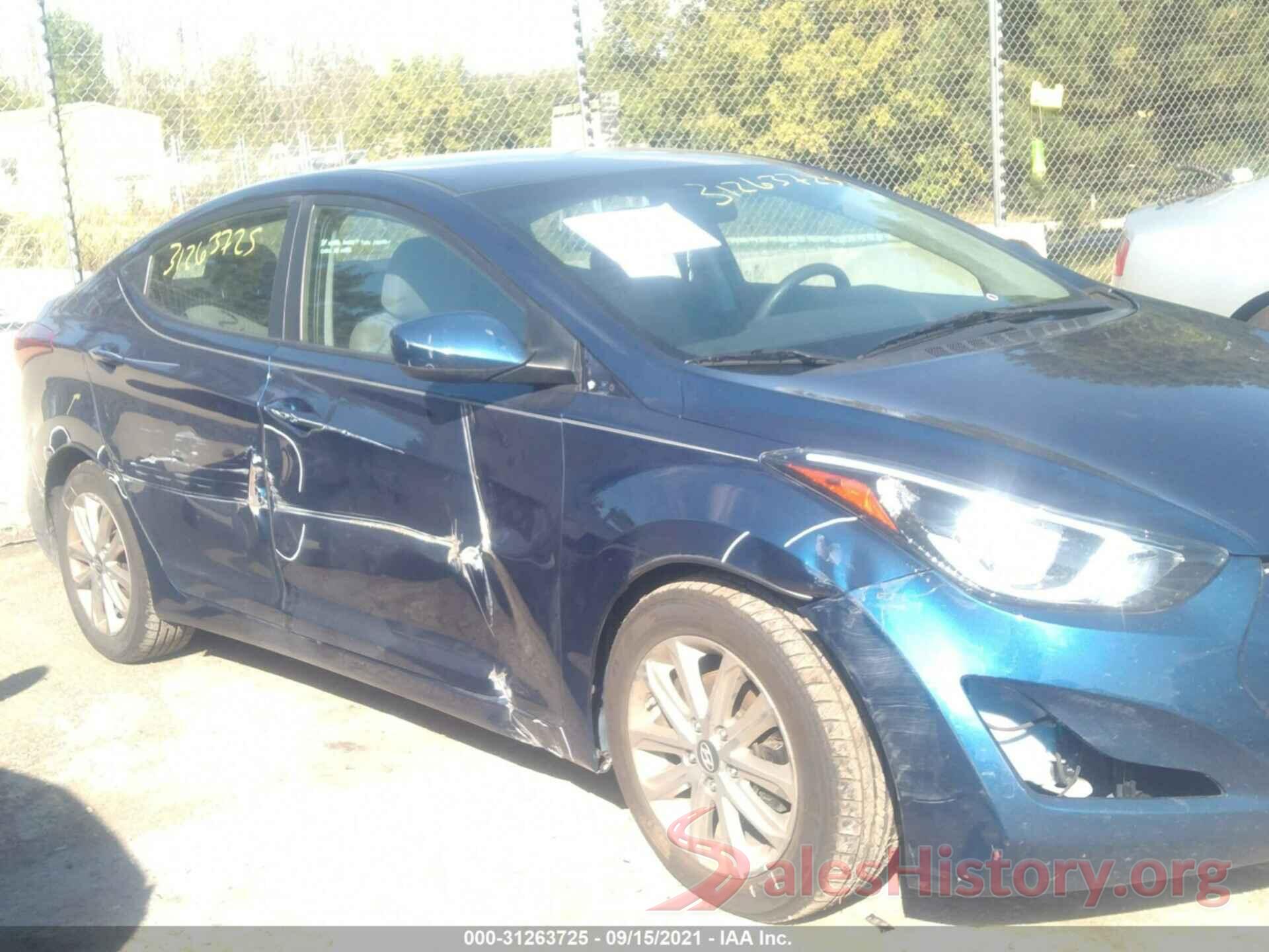 5NPDH4AE1GH770152 2016 HYUNDAI ELANTRA