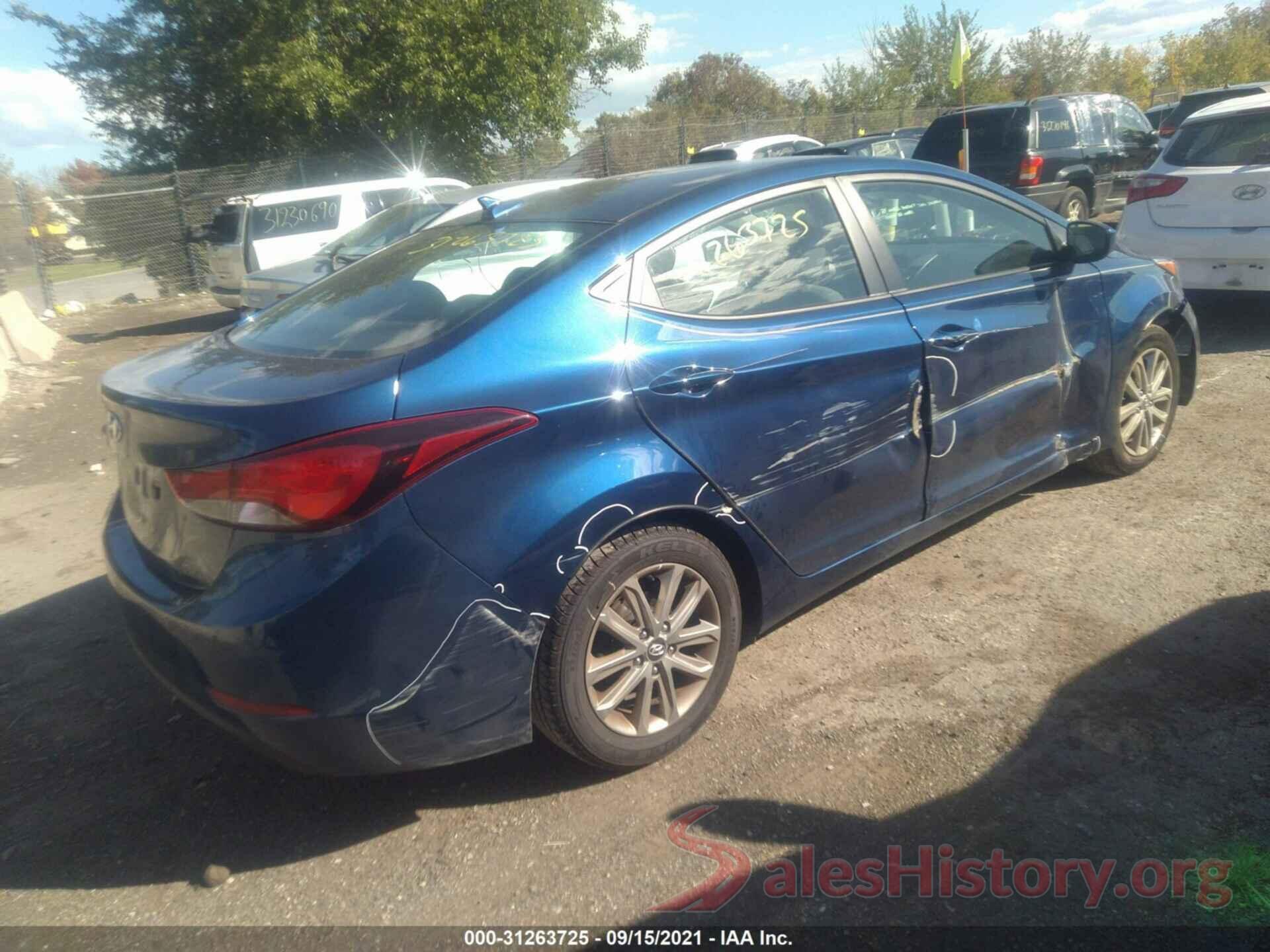 5NPDH4AE1GH770152 2016 HYUNDAI ELANTRA