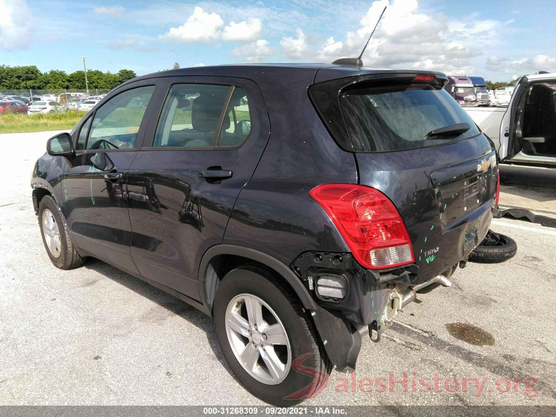 3GNCJKSB0KL302597 2019 CHEVROLET TRAX