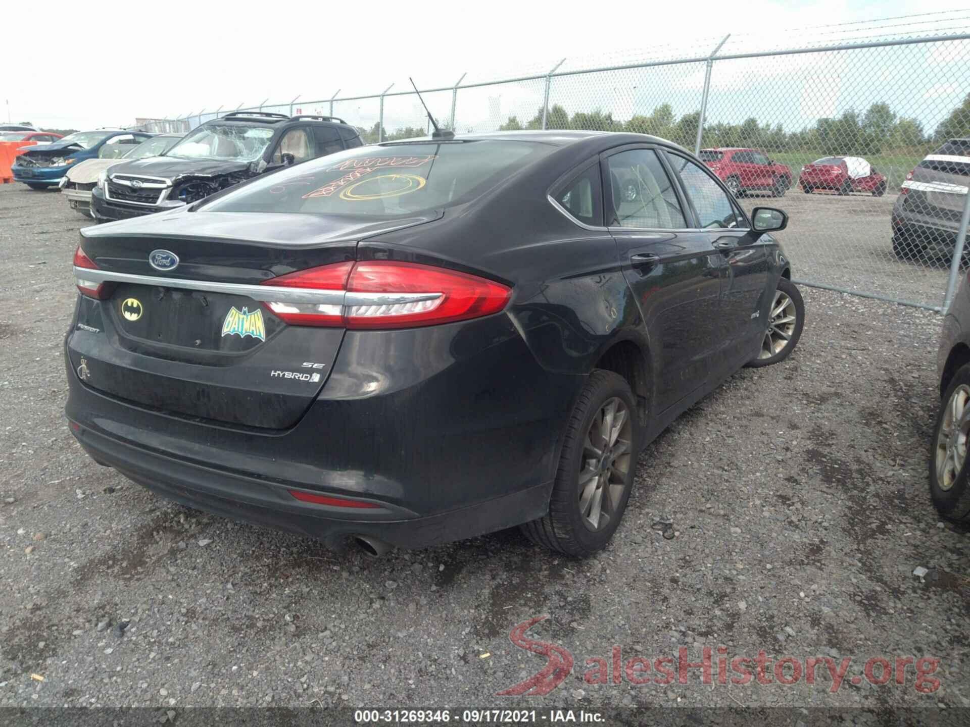 3FA6P0LU9HR315174 2017 FORD FUSION