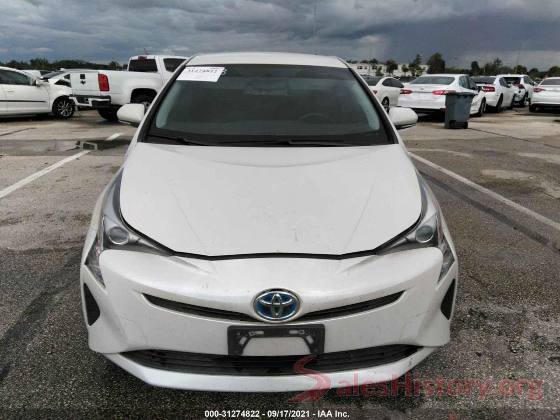 JTDKBRFU5G3015118 2016 TOYOTA PRIUS