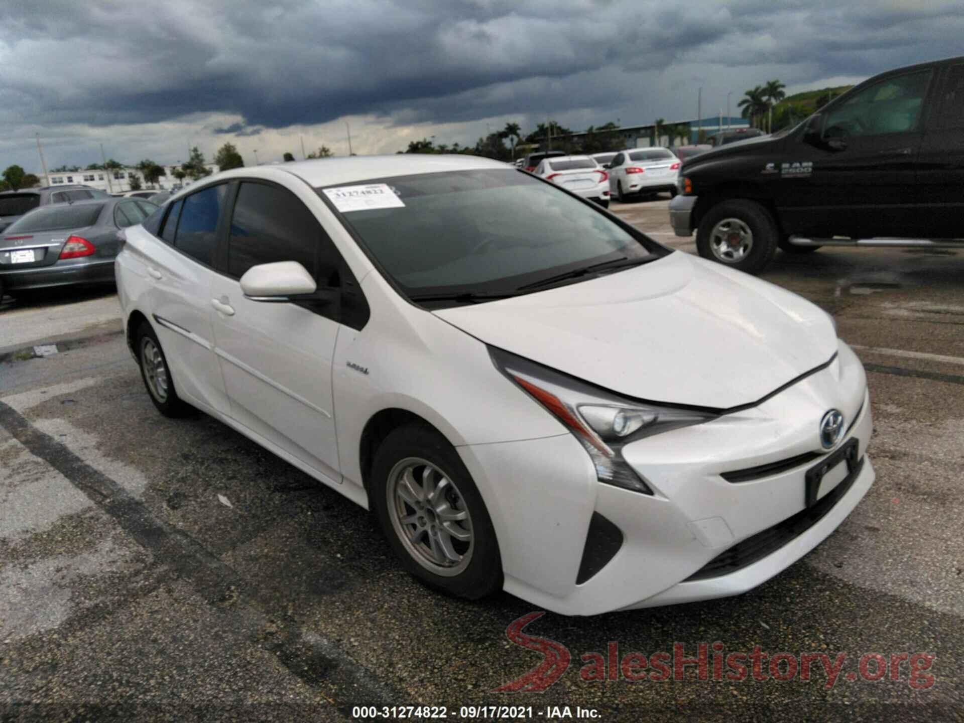 JTDKBRFU5G3015118 2016 TOYOTA PRIUS