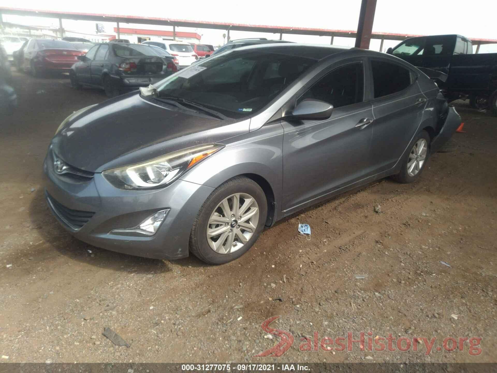 KMHDH4AEZGU568440 2016 HYUNDAI ELANTRA