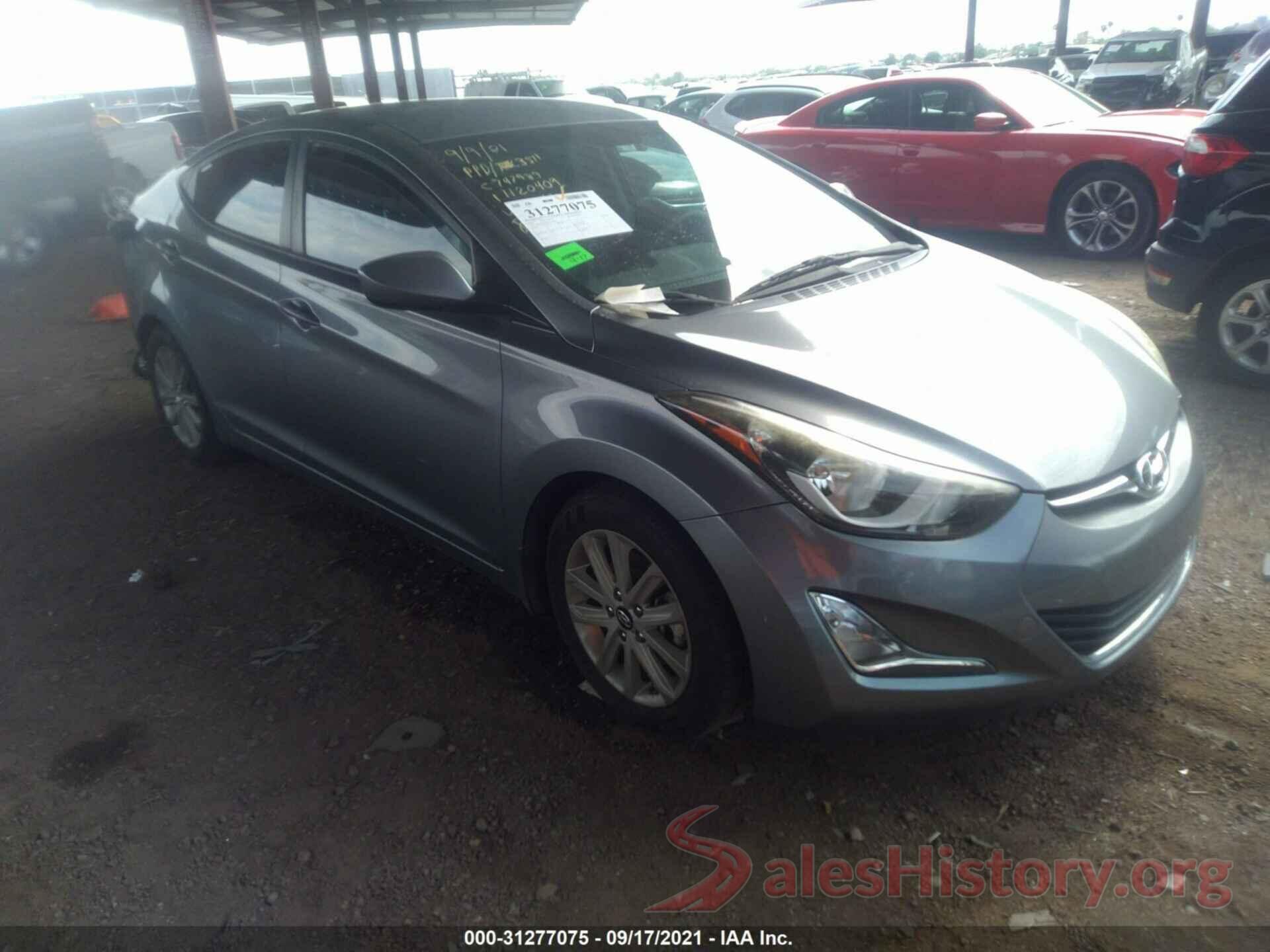 KMHDH4AEZGU568440 2016 HYUNDAI ELANTRA