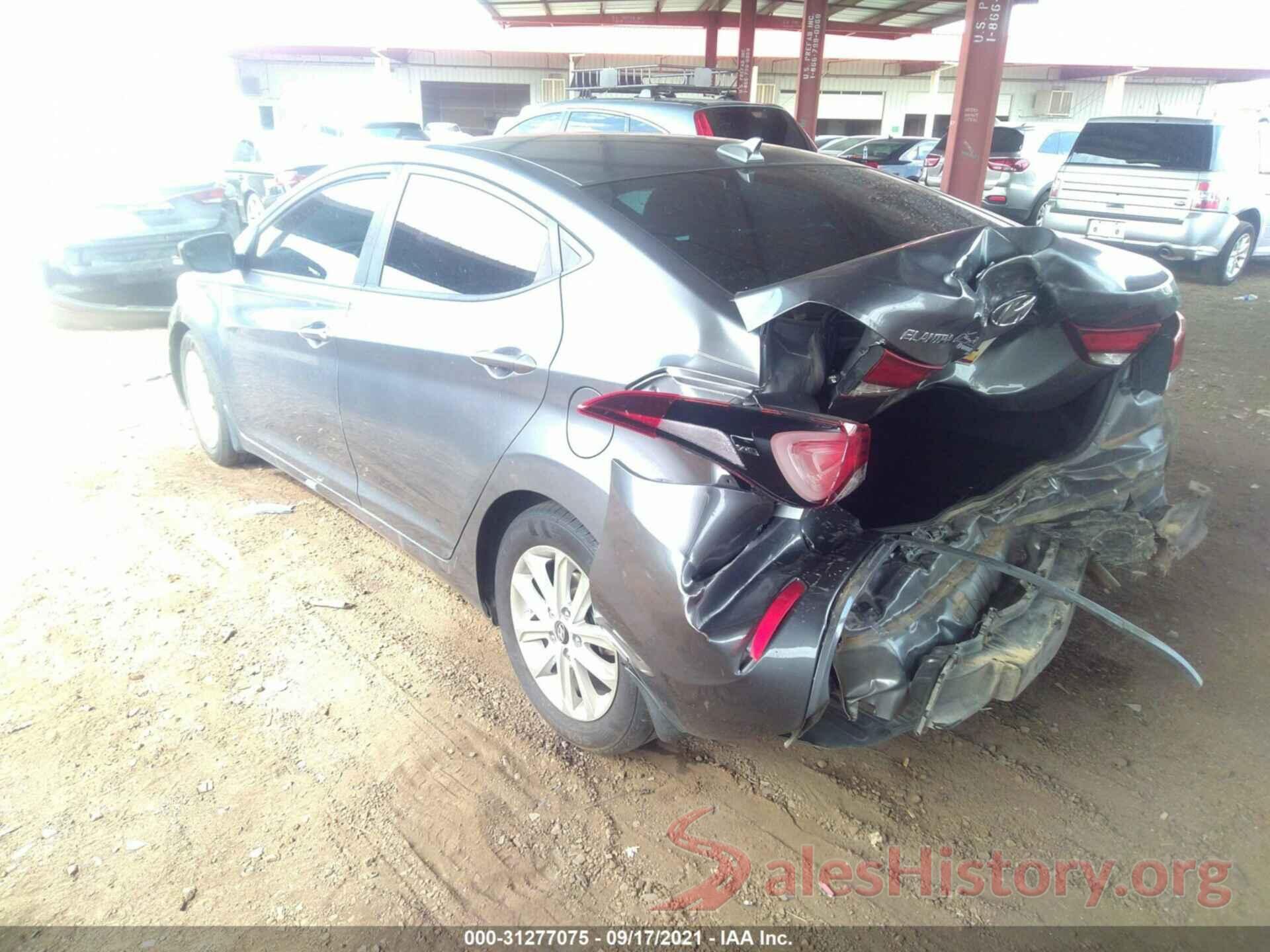 KMHDH4AEZGU568440 2016 HYUNDAI ELANTRA