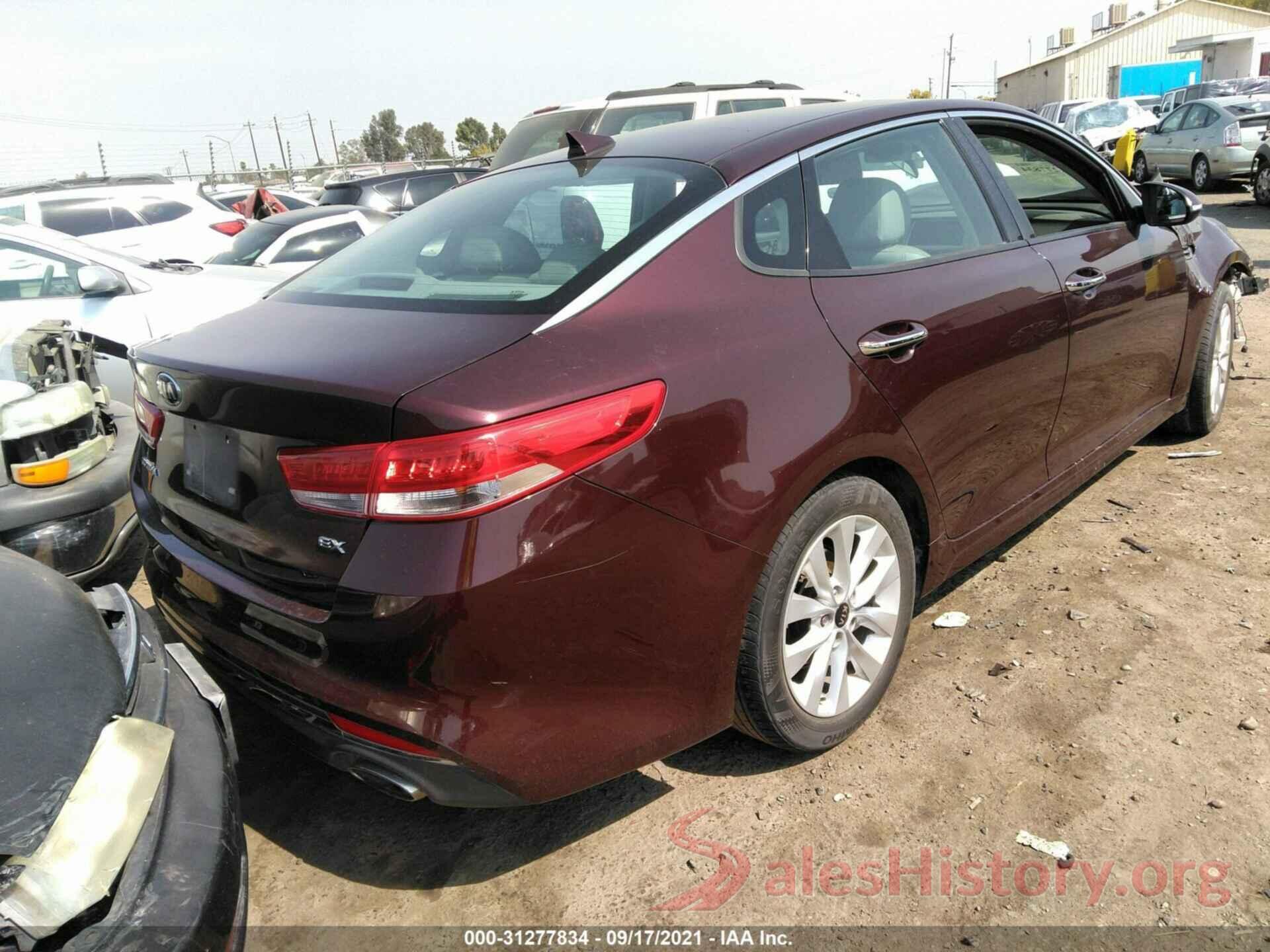 5XXGU4L31HG164660 2017 KIA OPTIMA