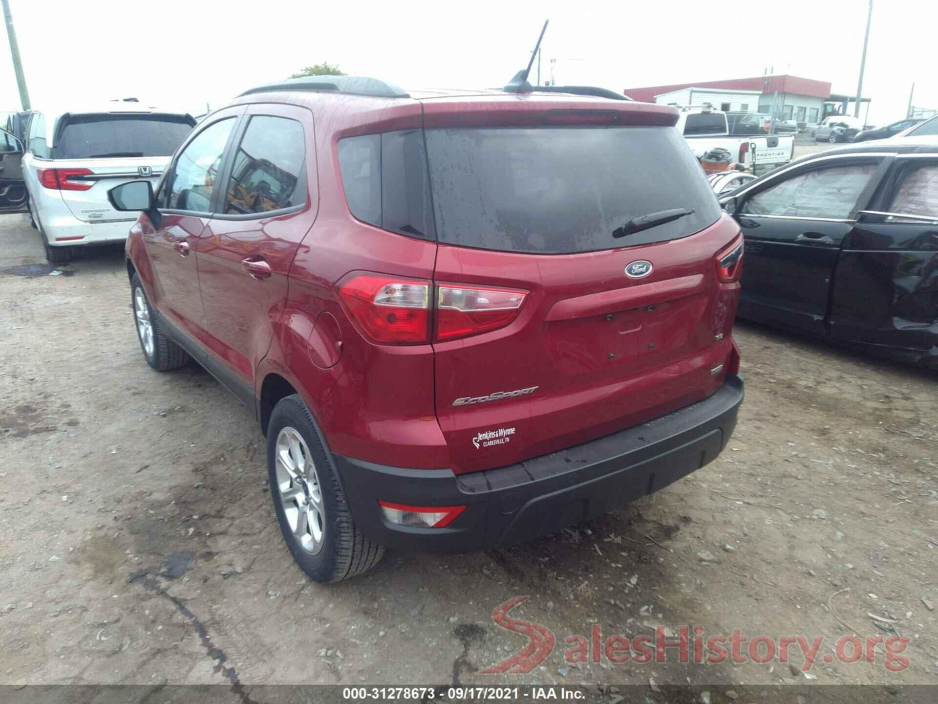 MAJ3P1TE7JC196711 2018 FORD ECOSPORT