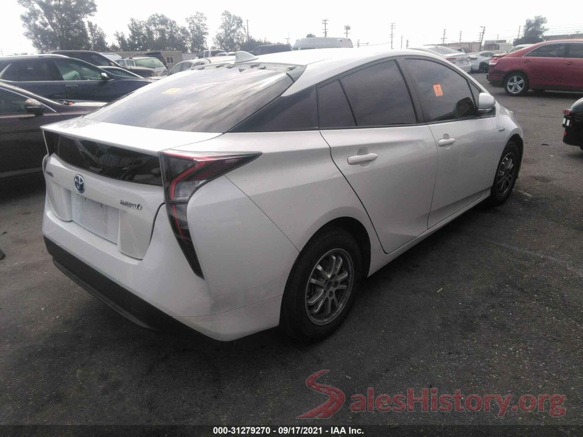 JTDKBRFUXH3042901 2017 TOYOTA PRIUS