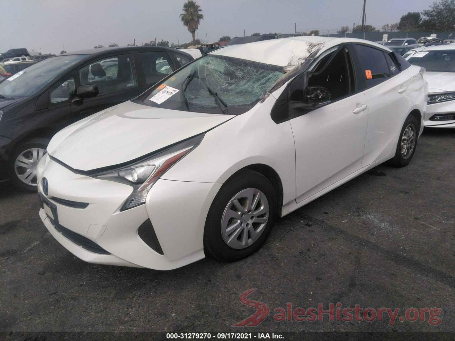 JTDKBRFUXH3042901 2017 TOYOTA PRIUS