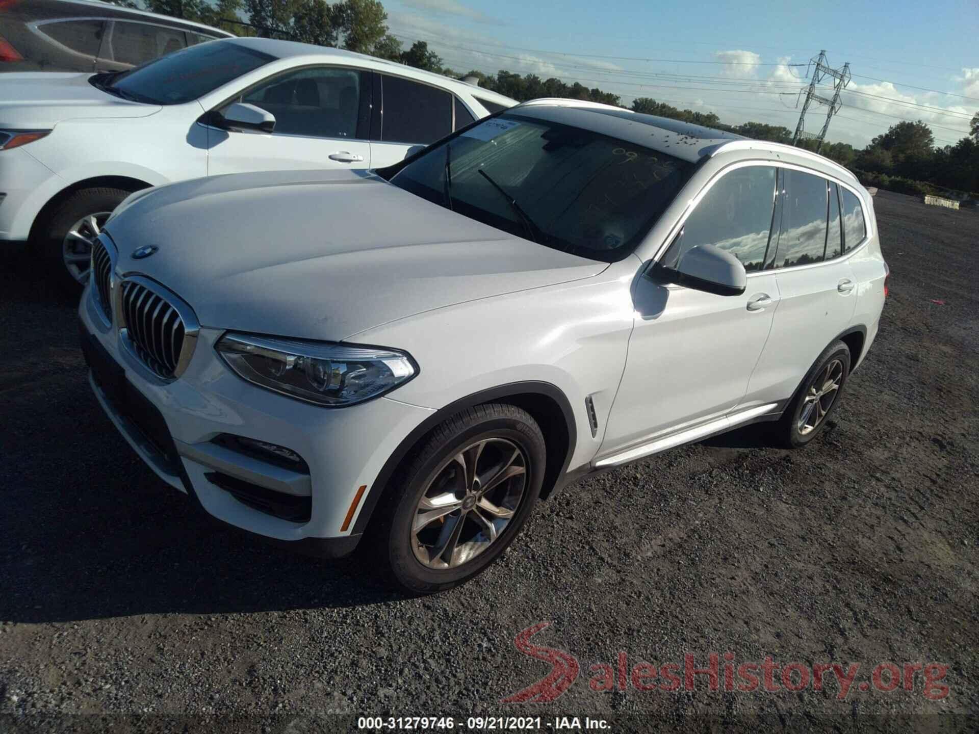 5UXTY5C07M9H10417 2021 BMW X3