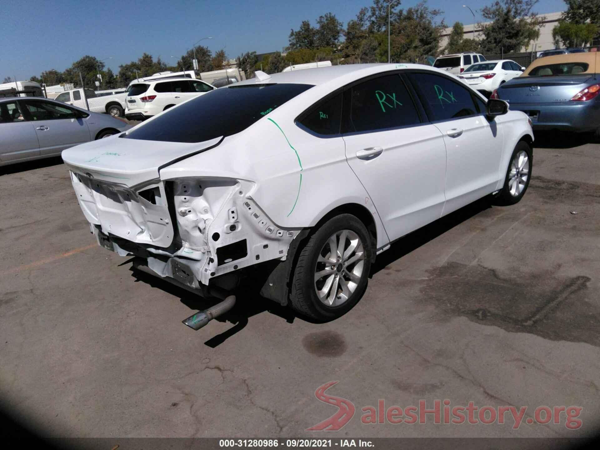 3FA6P0HD6KR134730 2019 FORD FUSION