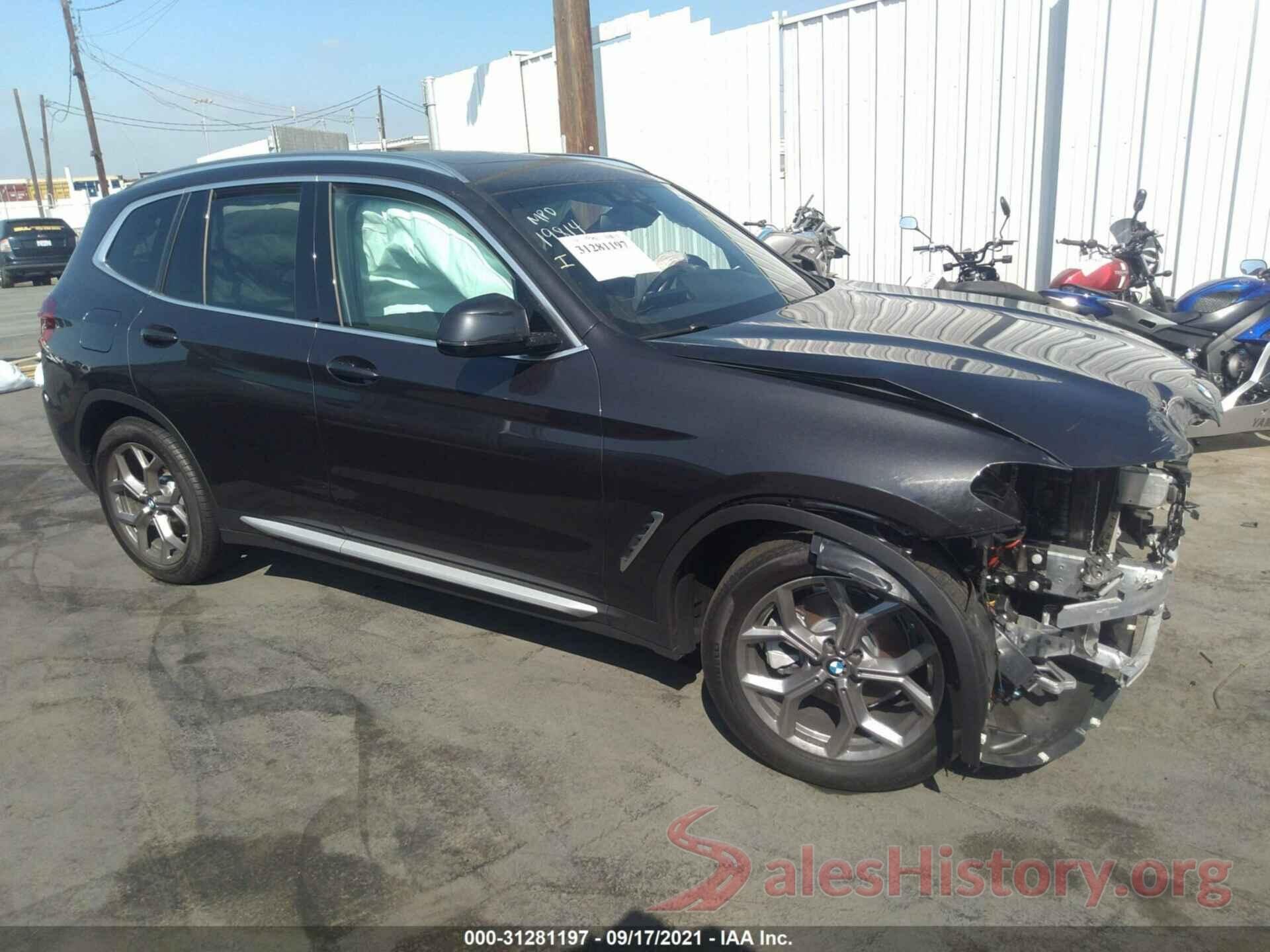 5UXTY3C06M9G11639 2021 BMW X3