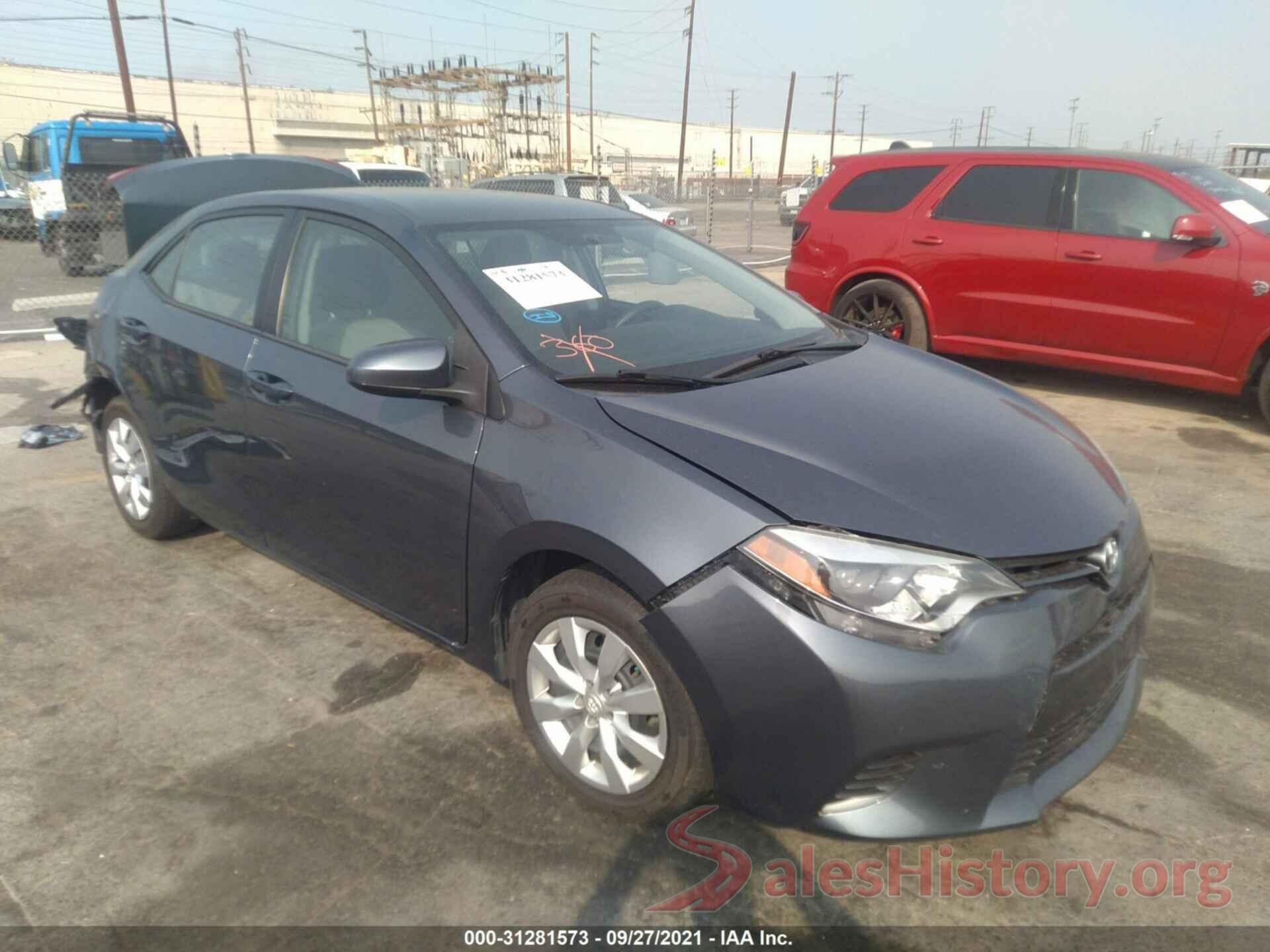 5YFBURHE5GP460000 2016 TOYOTA COROLLA