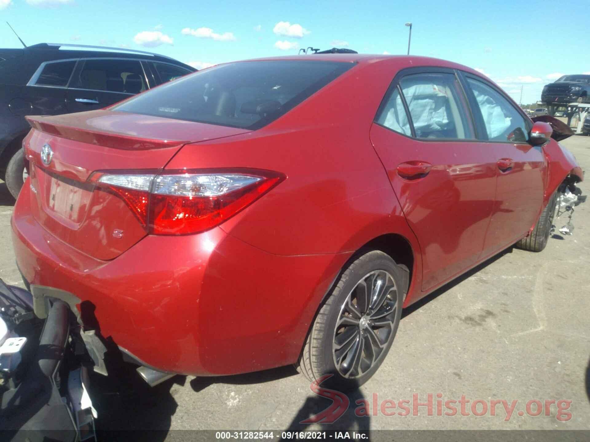 5YFBURHE0GP567858 2016 TOYOTA COROLLA