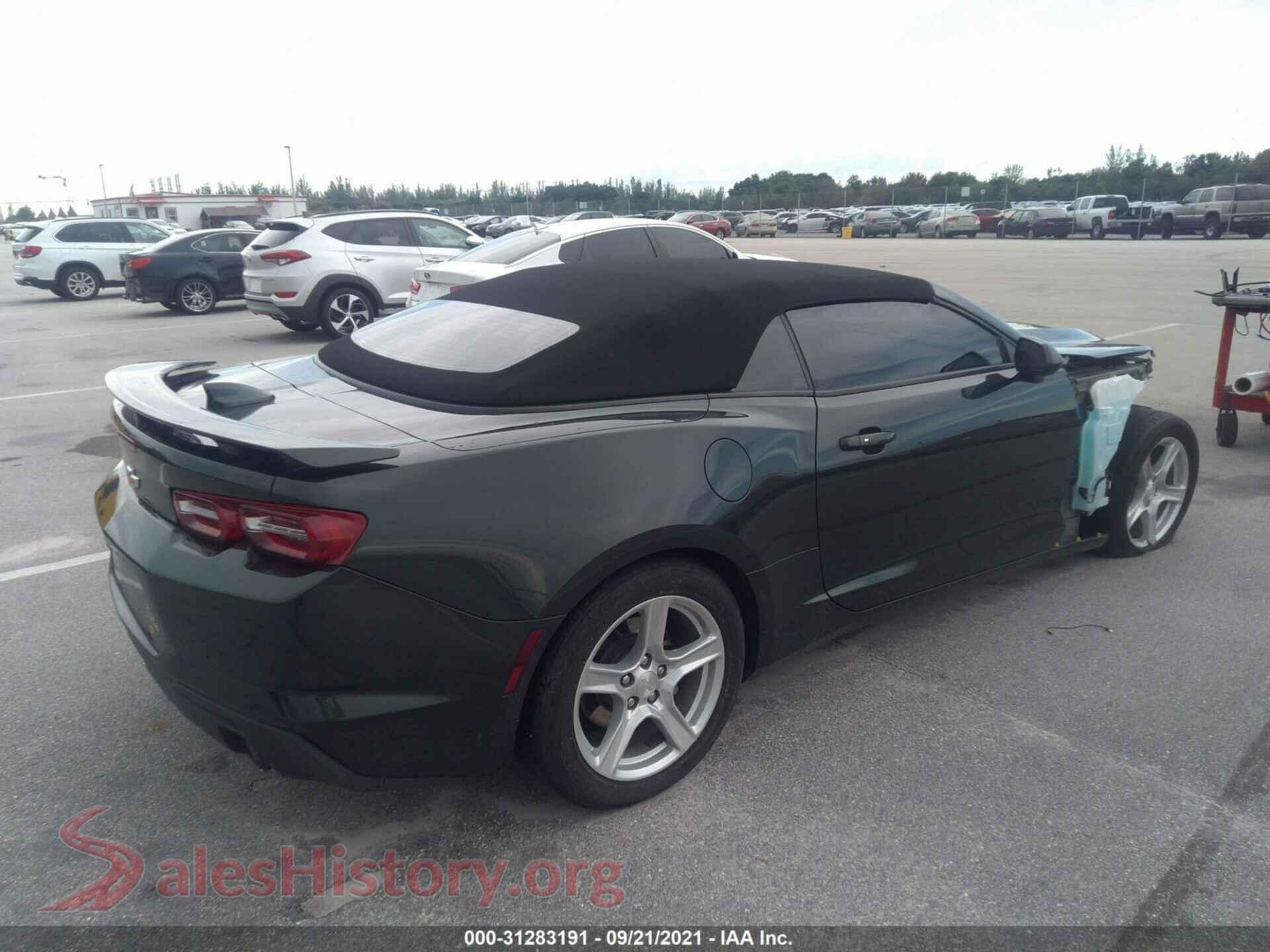 2020 CHEVROLET CAMARO VIN 1G1FB3DS6L0107259, rear driver side