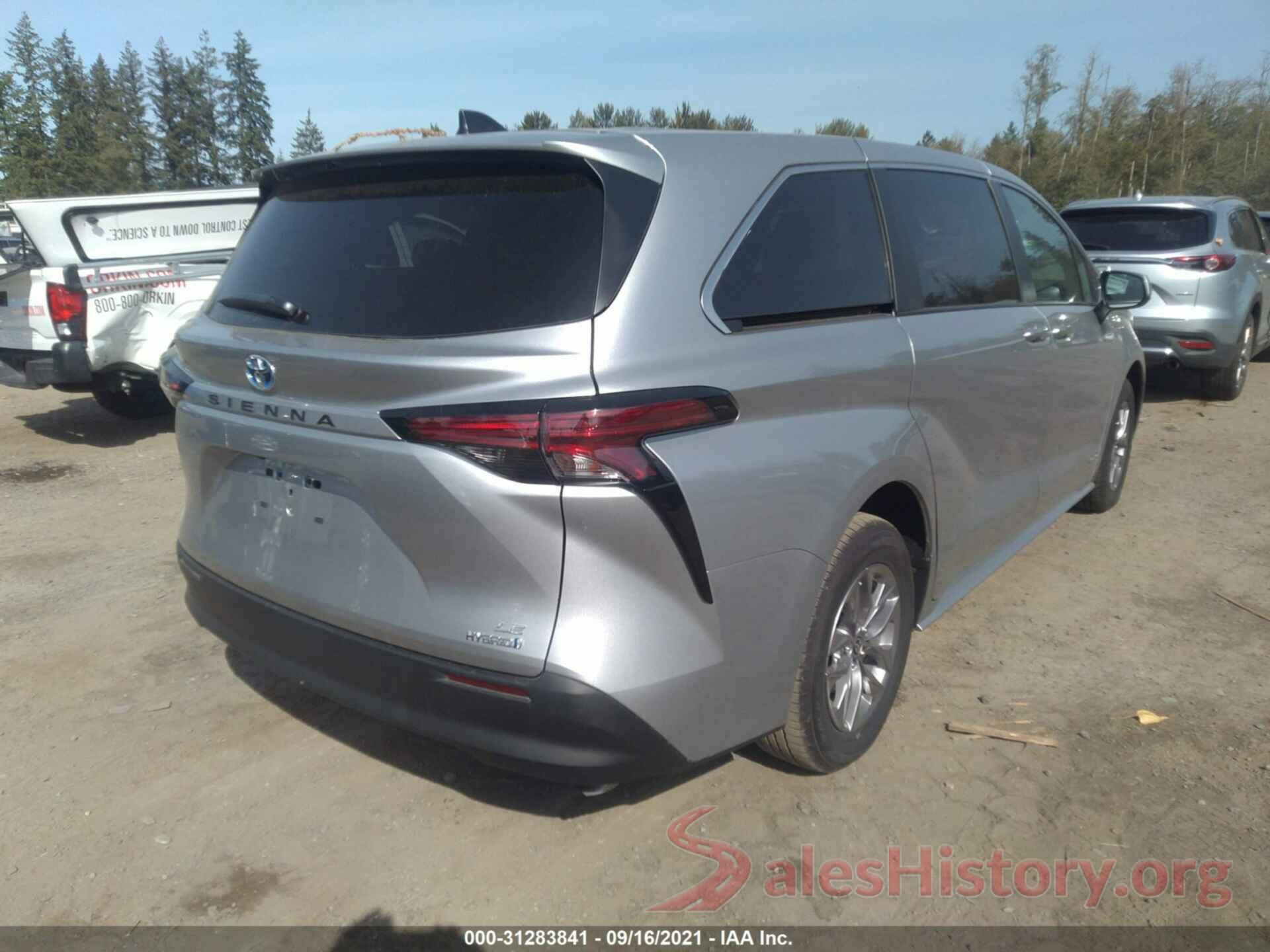 5TDKRKEC7MS018236 2021 TOYOTA SIENNA