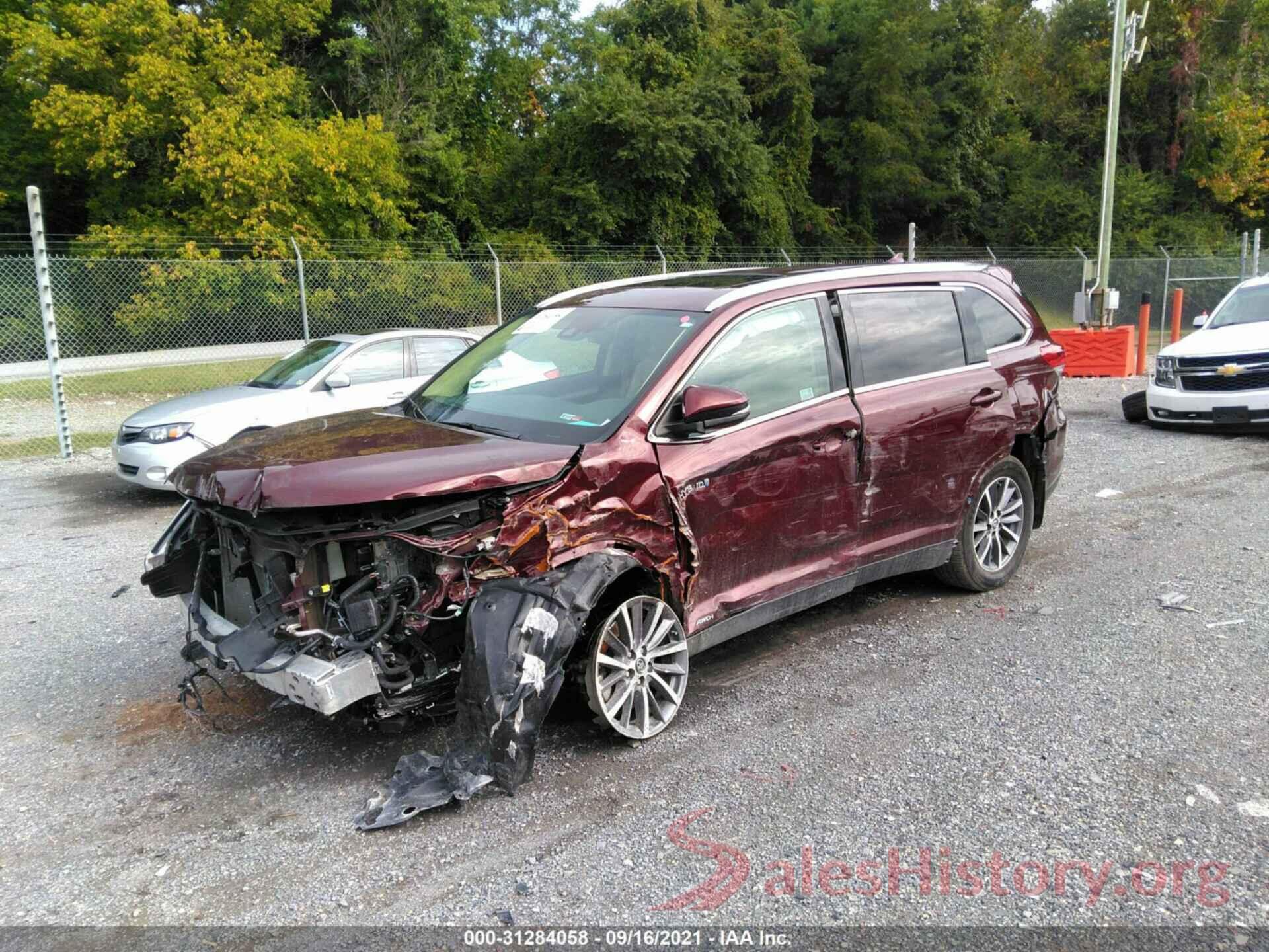 5TDJGRFH3KS070934 2019 TOYOTA HIGHLANDER