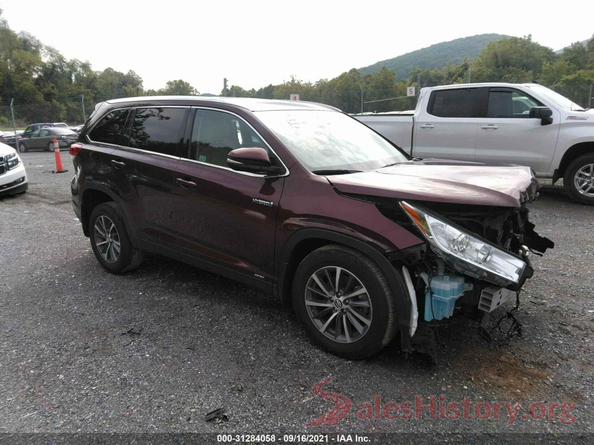 5TDJGRFH3KS070934 2019 TOYOTA HIGHLANDER