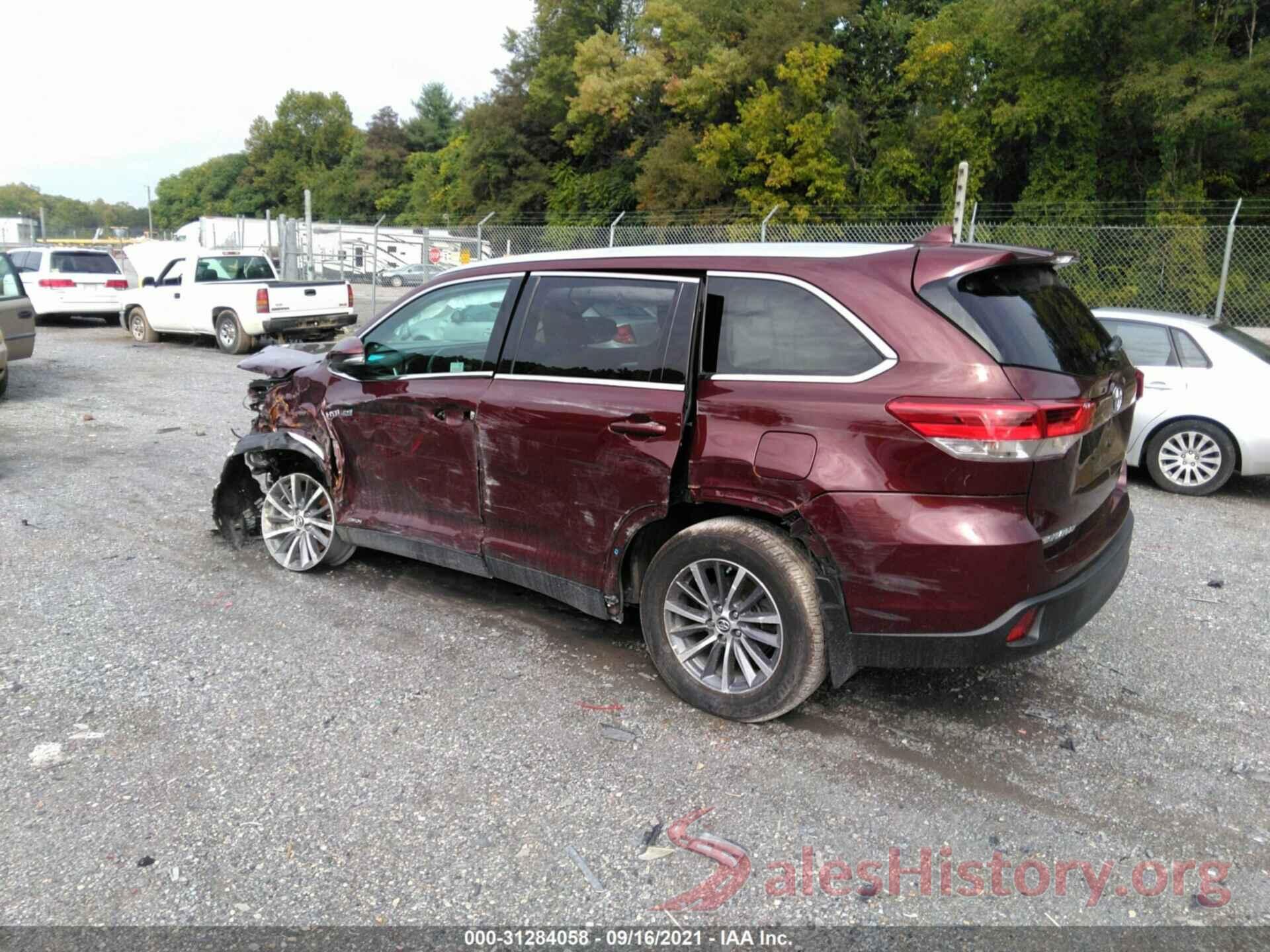 5TDJGRFH3KS070934 2019 TOYOTA HIGHLANDER