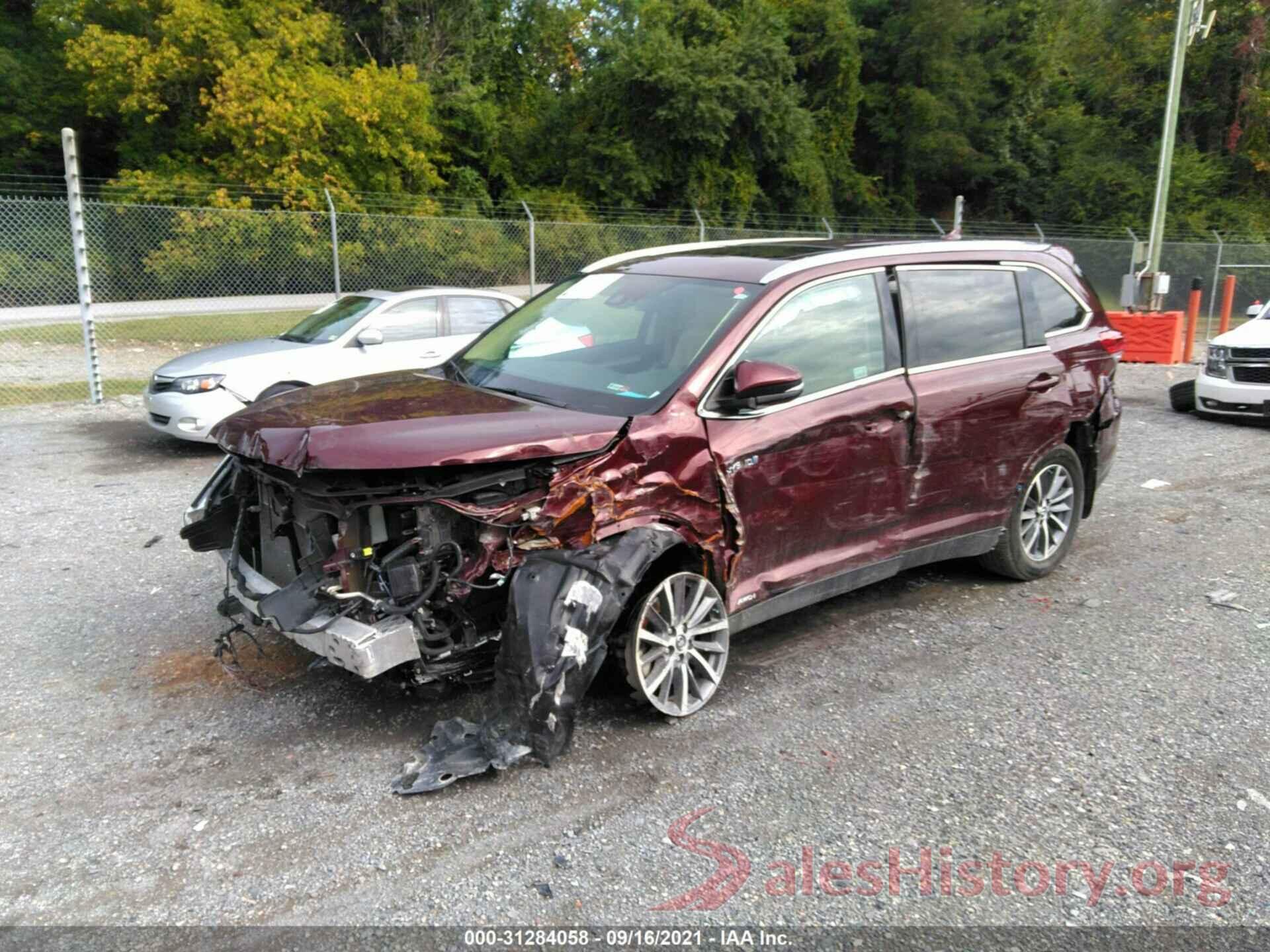 5TDJGRFH3KS070934 2019 TOYOTA HIGHLANDER