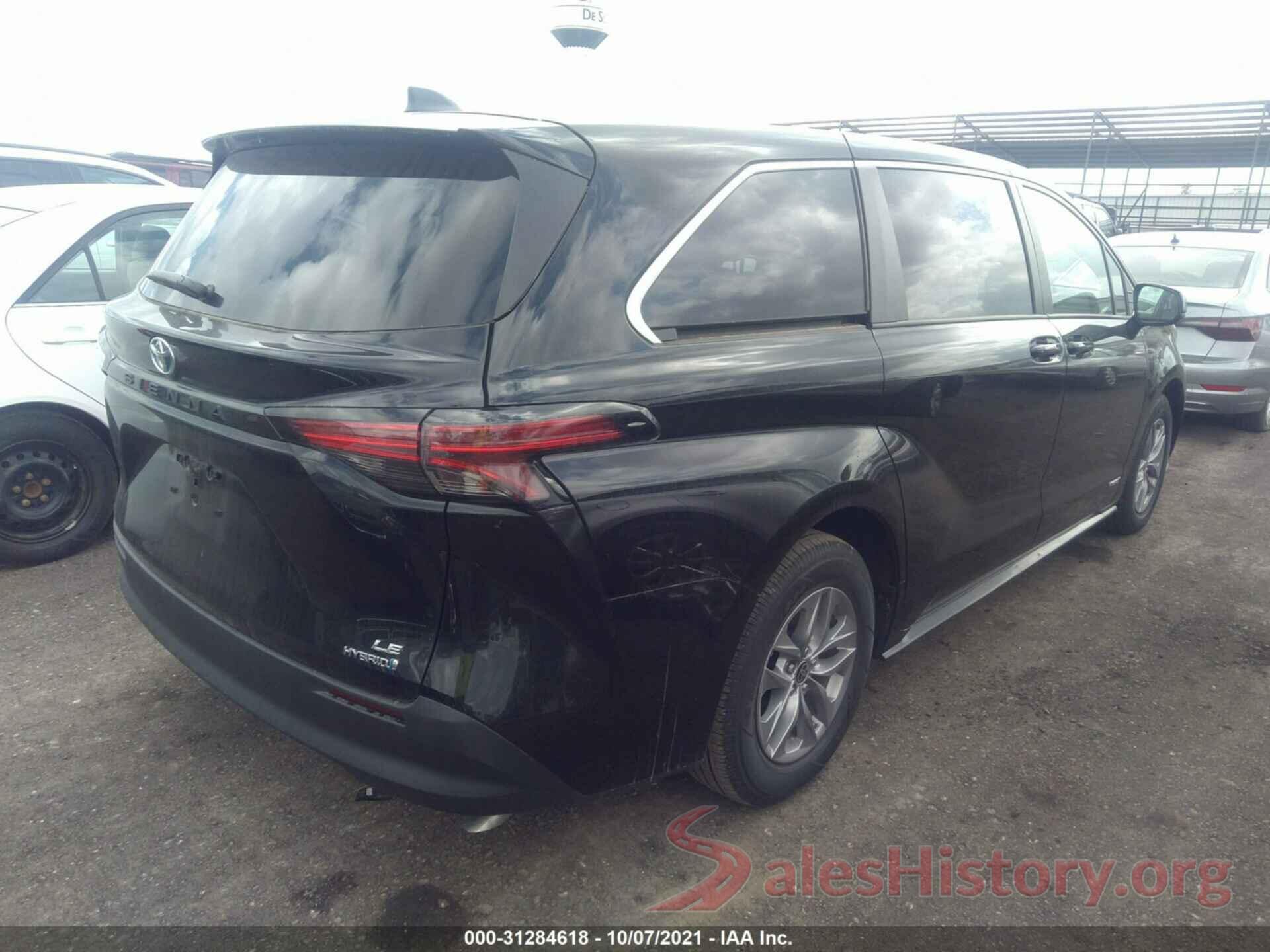 5TDKRKEC4MS048214 2021 TOYOTA SIENNA