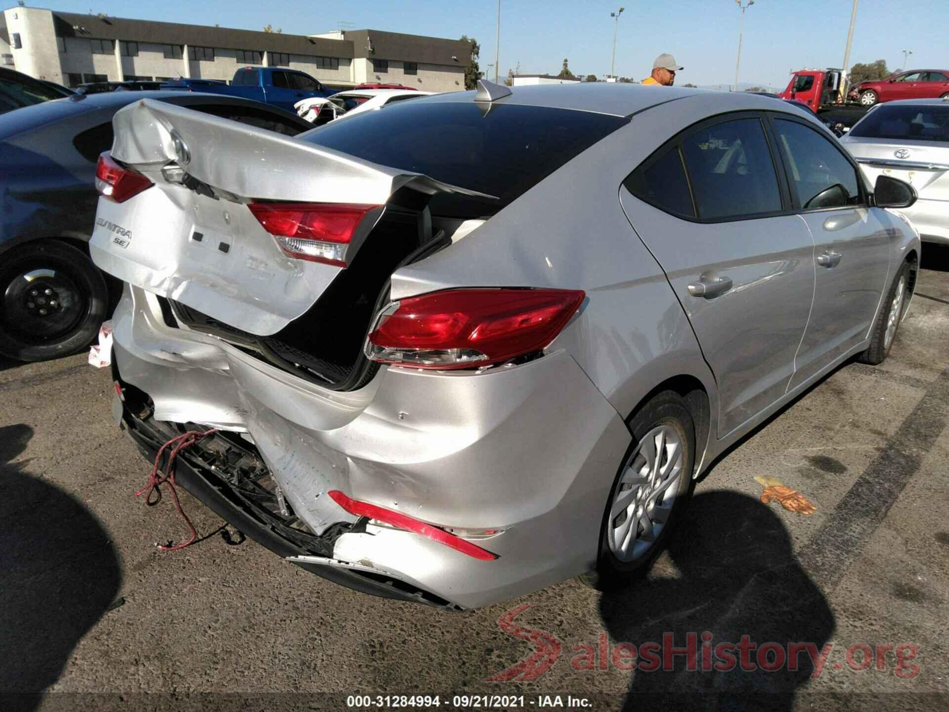 5NPD74LF5JH382650 2018 HYUNDAI ELANTRA