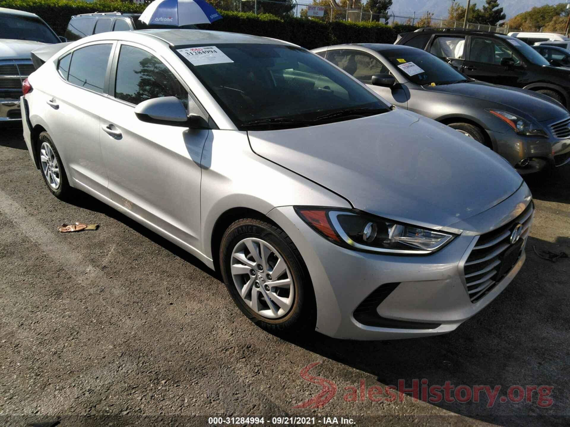 5NPD74LF5JH382650 2018 HYUNDAI ELANTRA