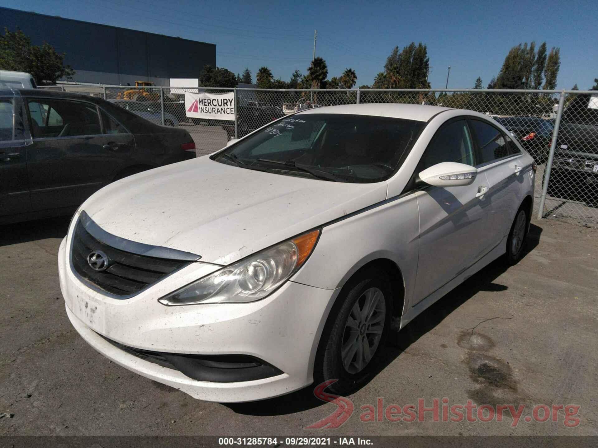 5NPEB4ACXEH876519 2014 HYUNDAI SONATA